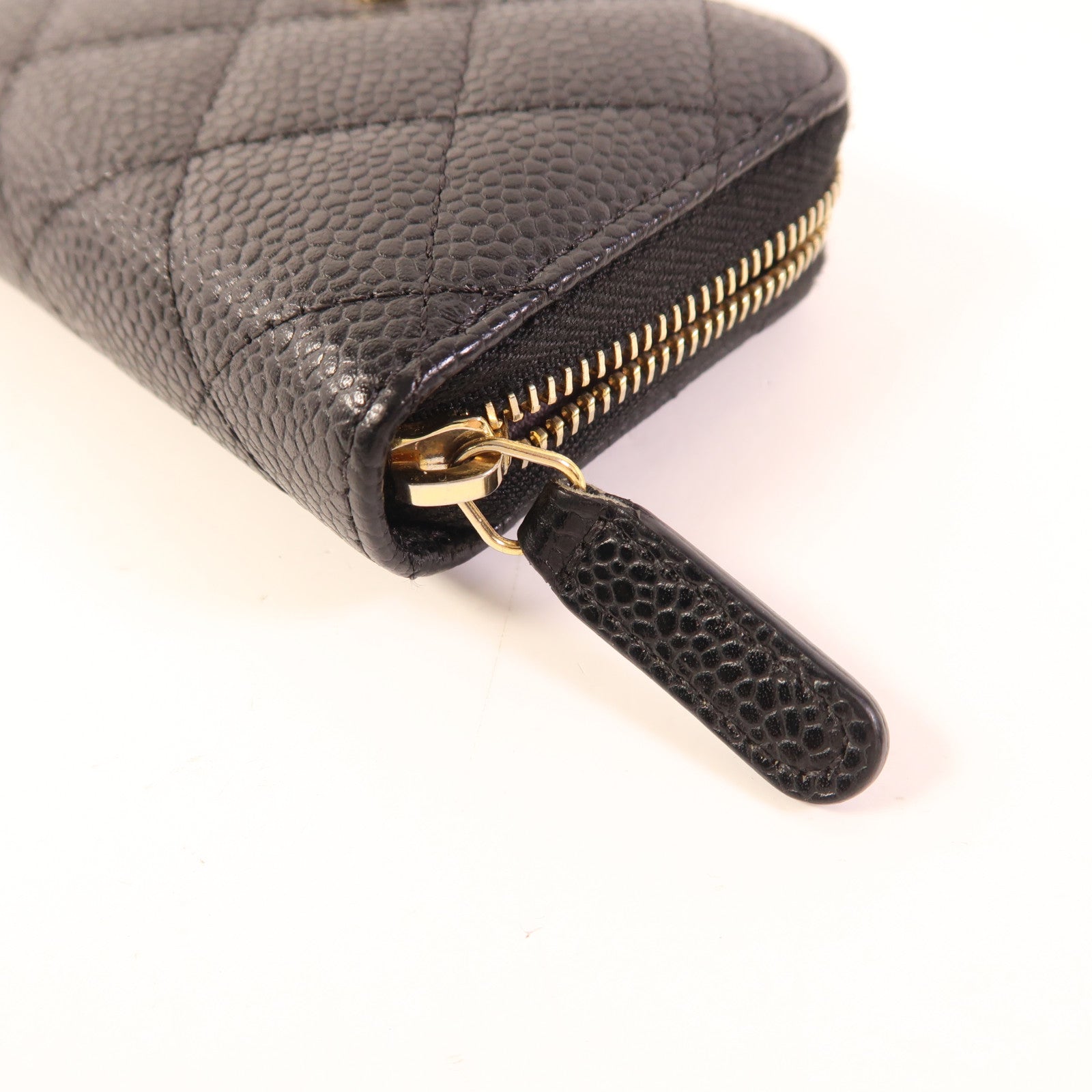 CHANEL 牛皮皮革Card/Coin Purse金扣零錢包/卡片套