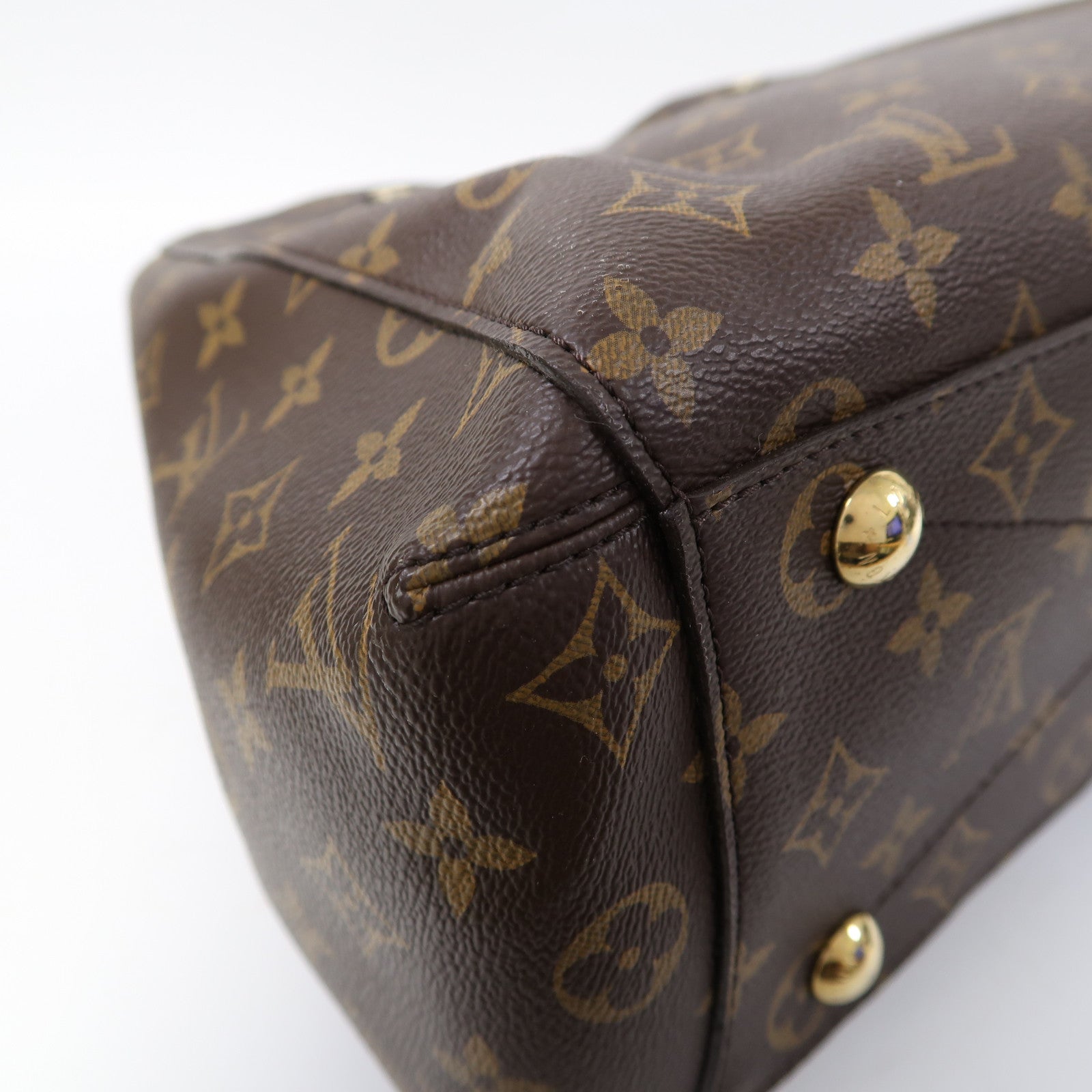 LOUIS VUITTON 【激減優惠】Monogram Montaigne MM金扣手挽肩背兩用袋啡色
