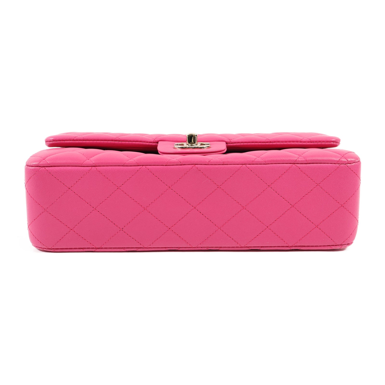 CHANEL 羊皮皮革Classic 25銀扣鏈帶肩背袋