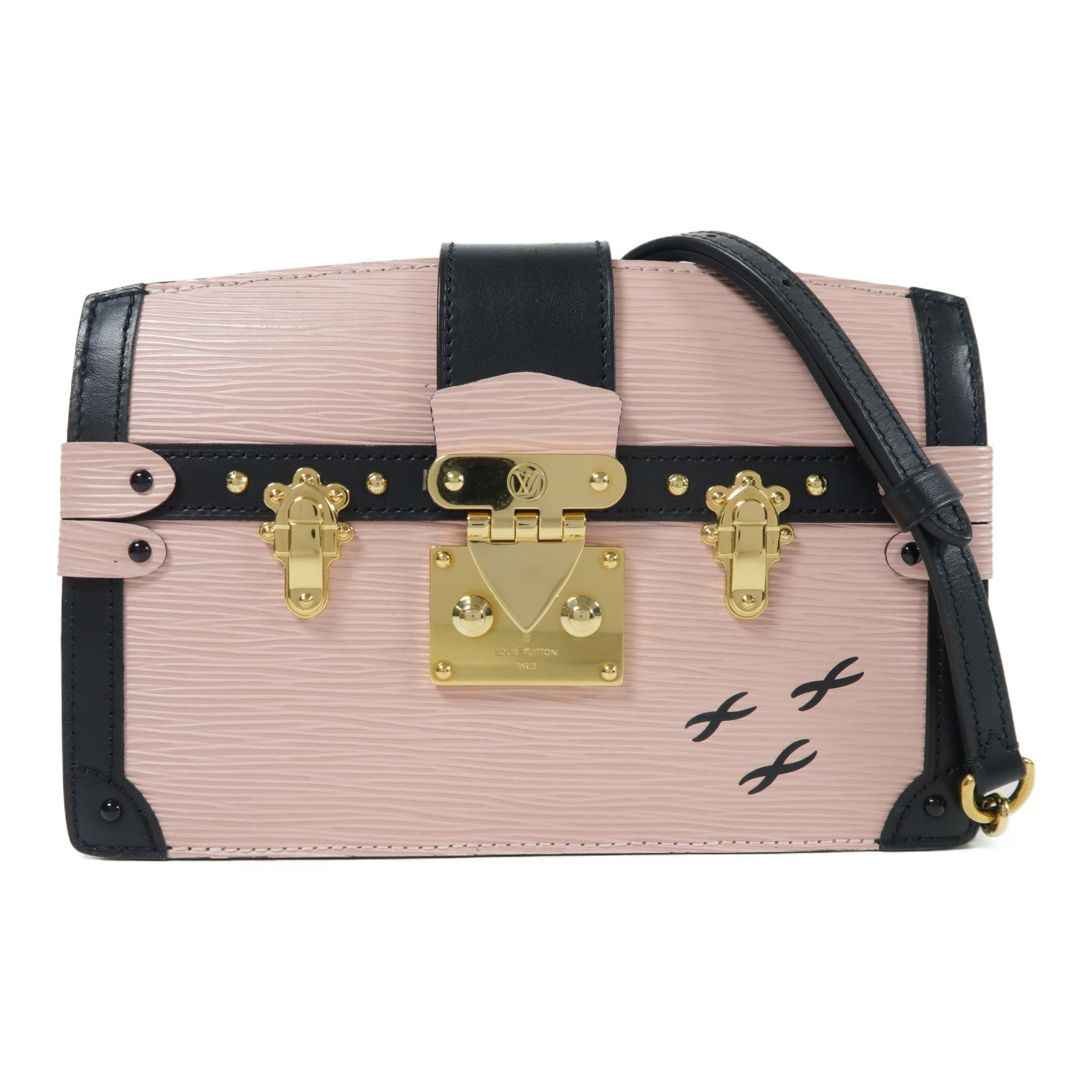 LOUIS VUITTON 【激減優惠】Epi Trunk Clutch金扣肩背袋