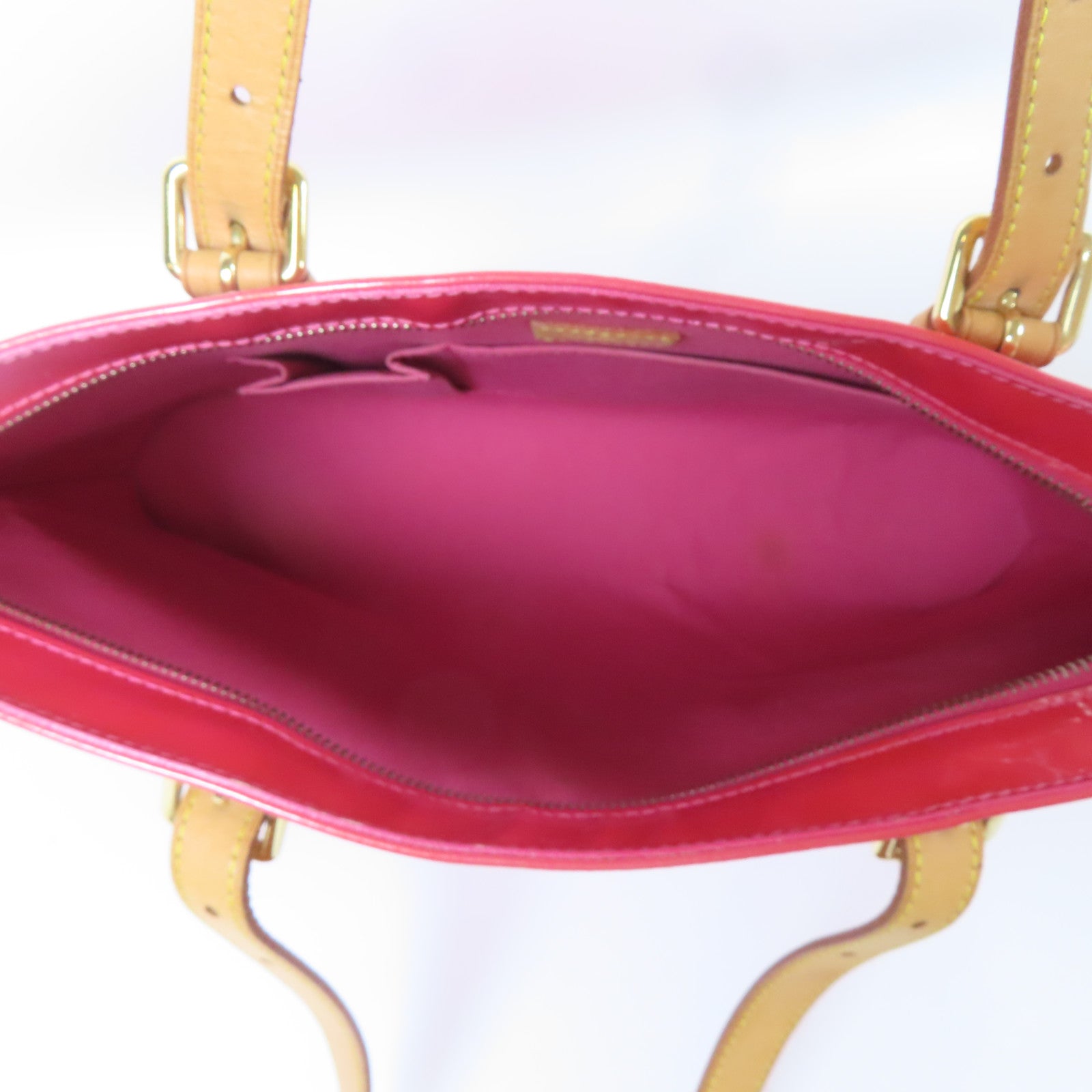 LOUIS VUITTON 【激減優惠】Vernis Brentwood金扣肩背袋粉紅色