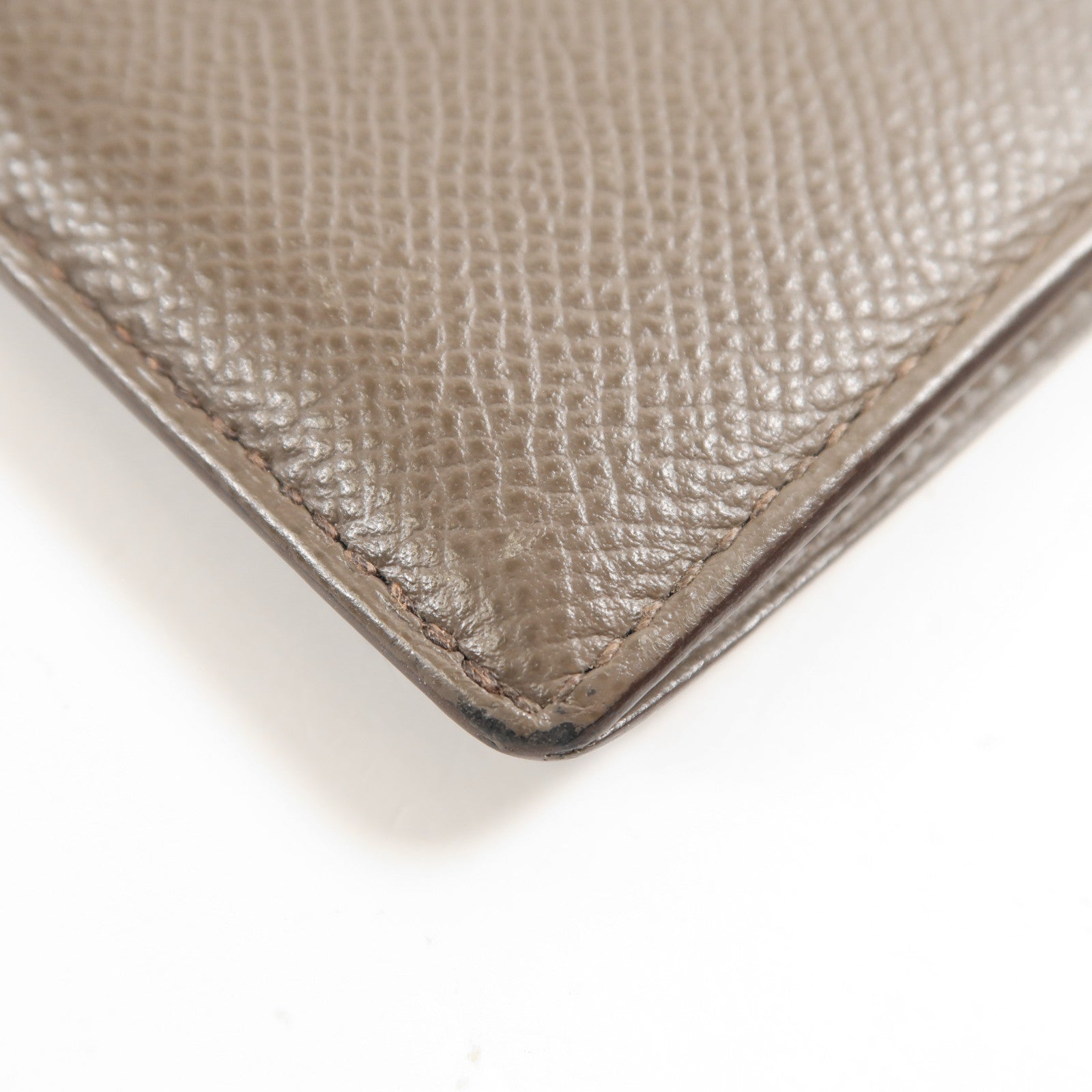 HERMES Epsom皮革Porte-Cartes Zippe City銀扣錢包Etain