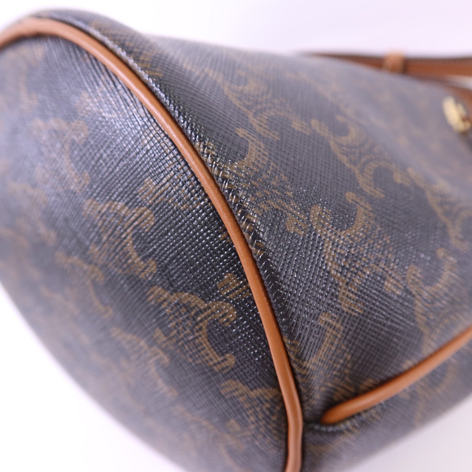 CELINE 塗層帆布Teen Clara金扣手挽肩背兩用袋