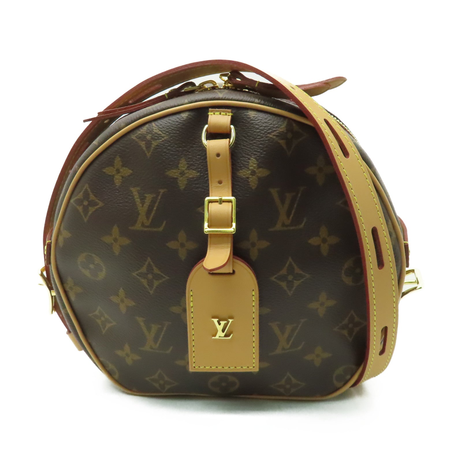 LOUIS VUITTON 【激減優惠】Monogram Boite Chapeau Souple MM金扣肩背袋啡色