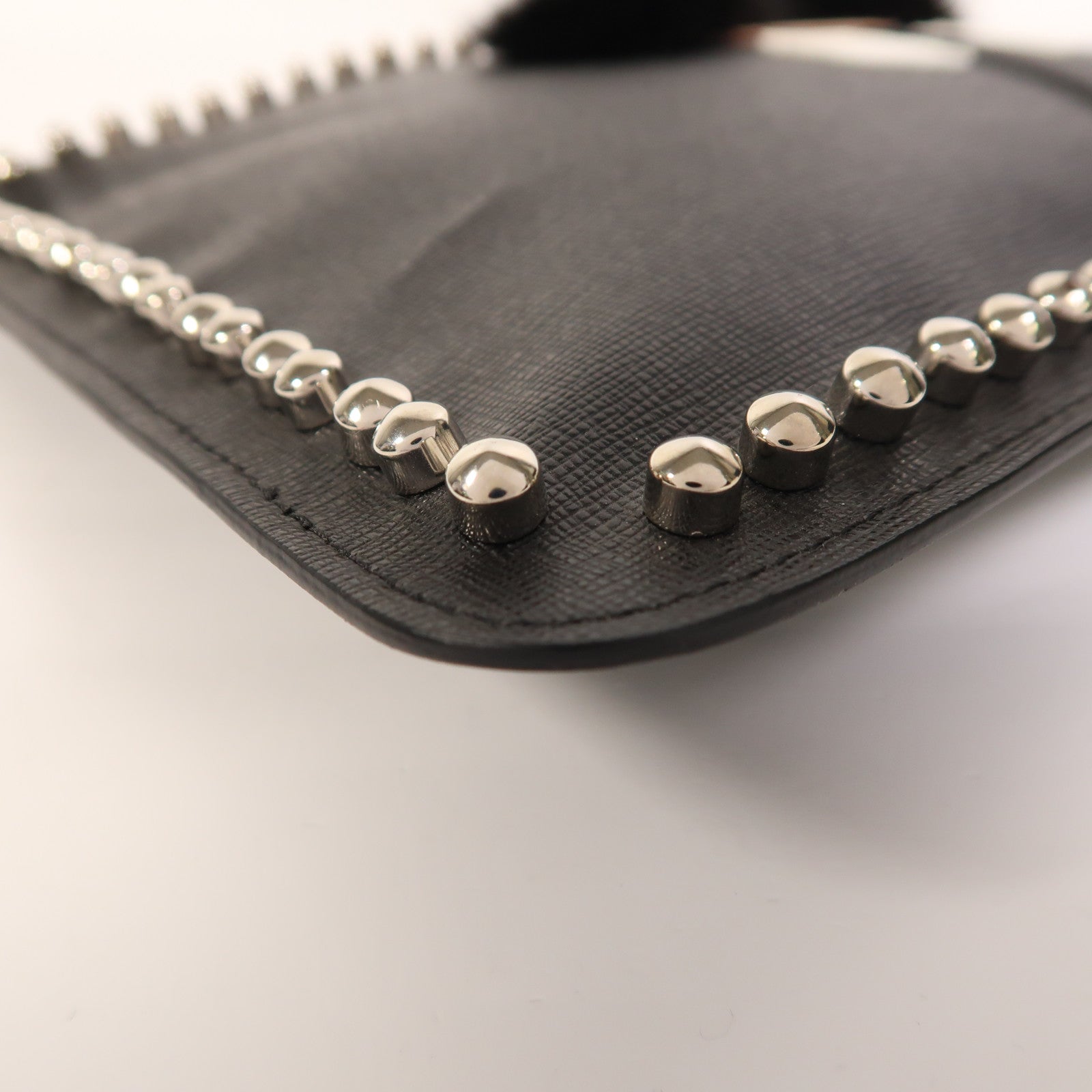 FENDI 牛皮皮革Clutch Bag銀扣手拿包