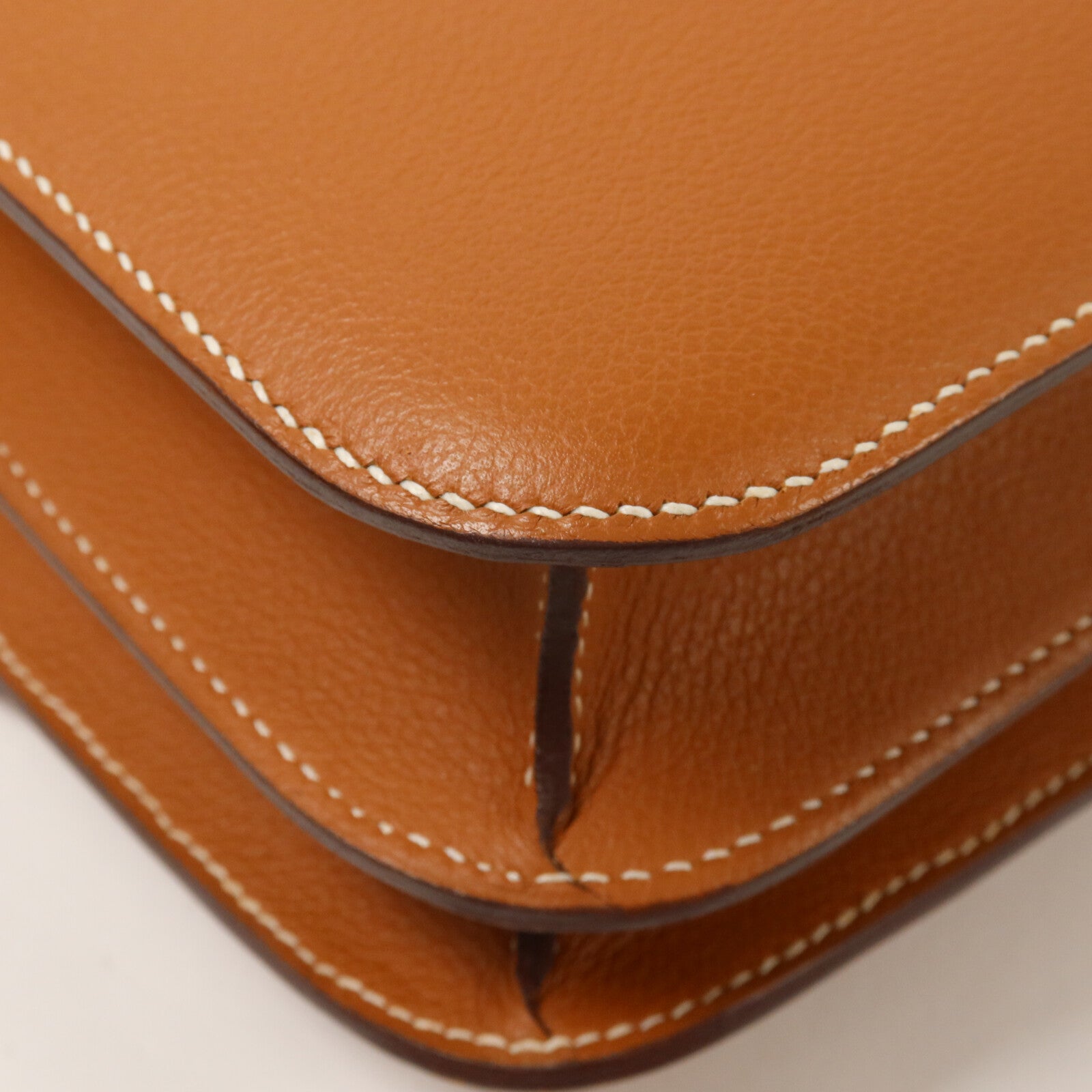 HERMES Evercolor皮革Constance 24肩背袋Gold