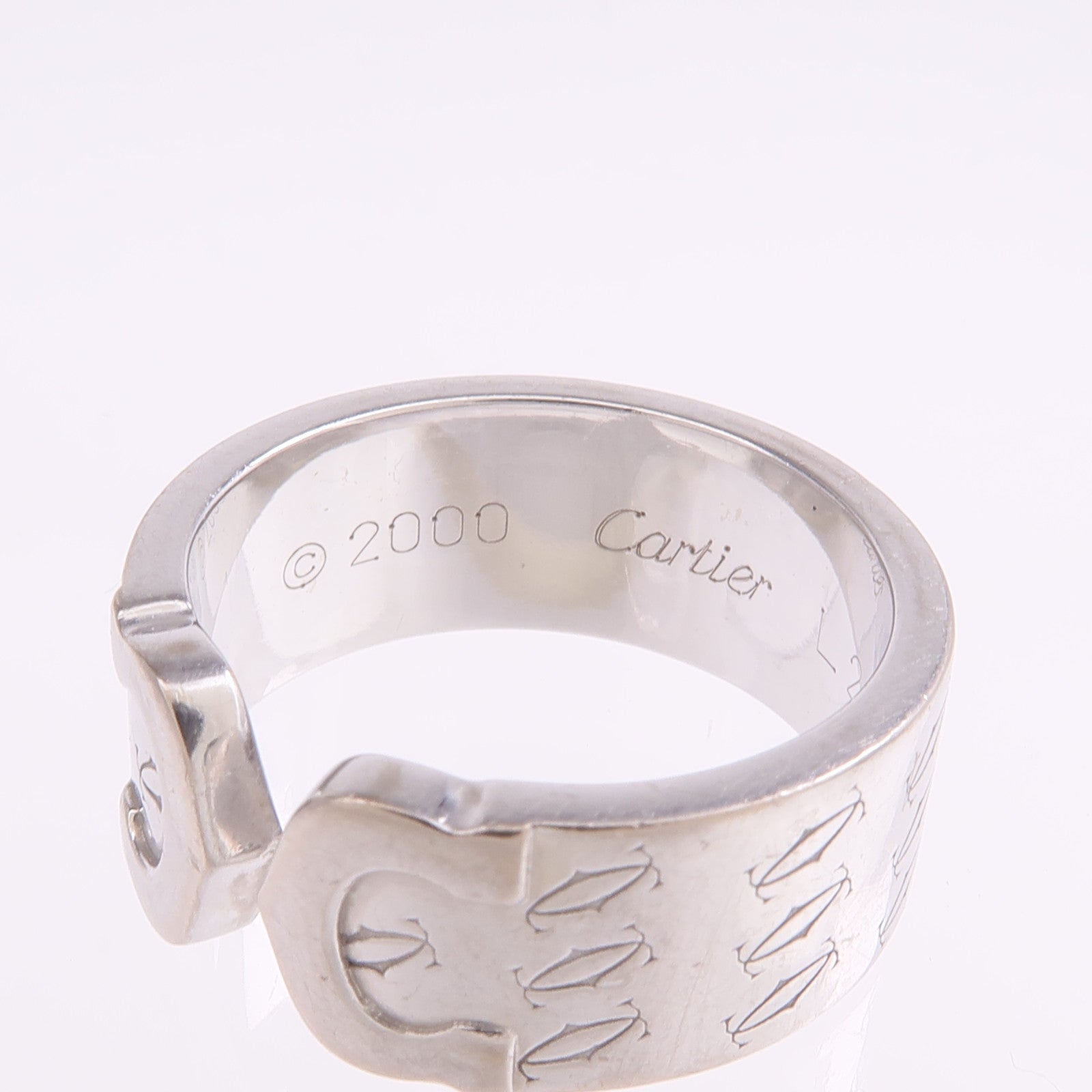 CARTIER 18K白金C2 Ring戒指Cartier#53/US#6.5