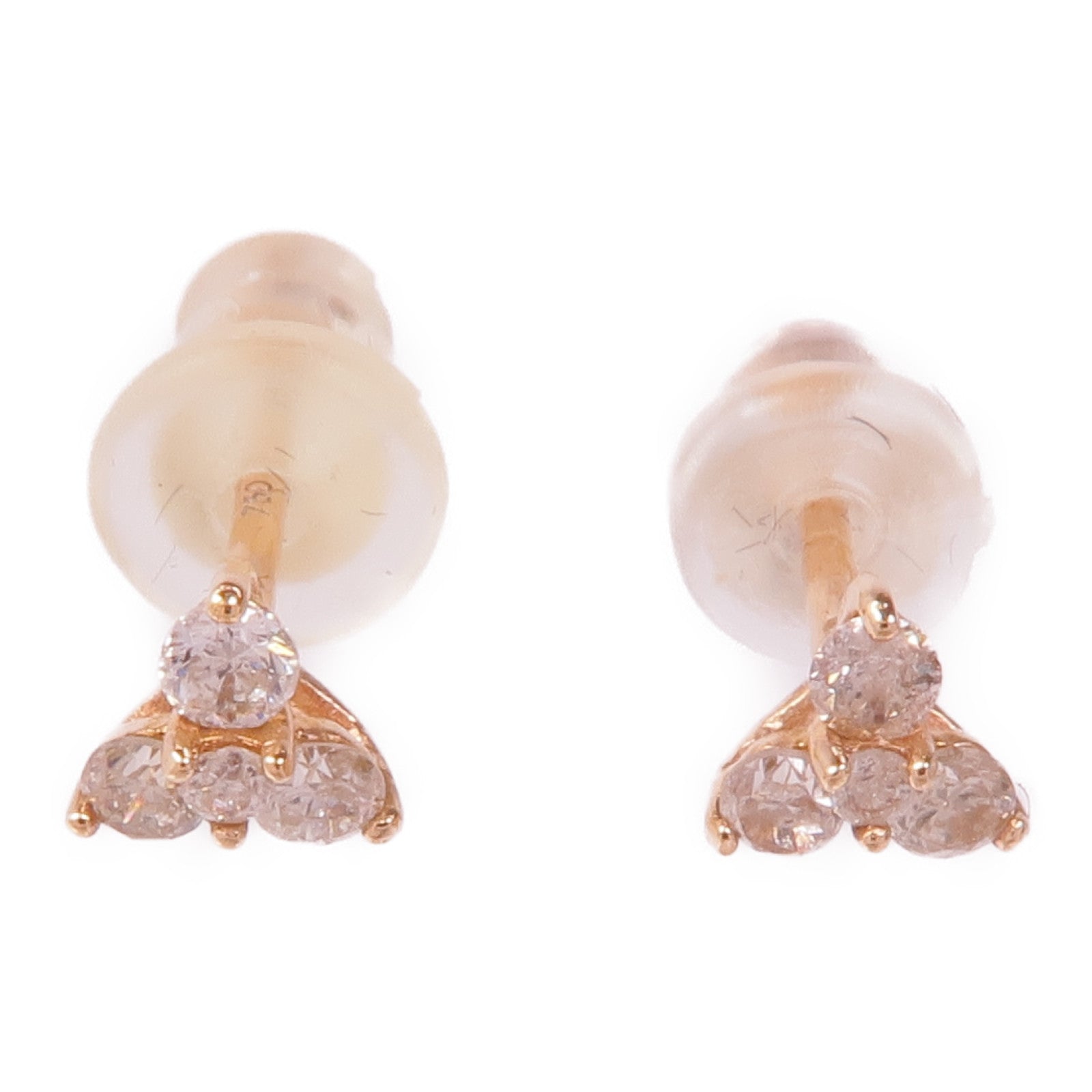 JEWELRY 18K玫瑰金Diamond Earrings鑽石耳環