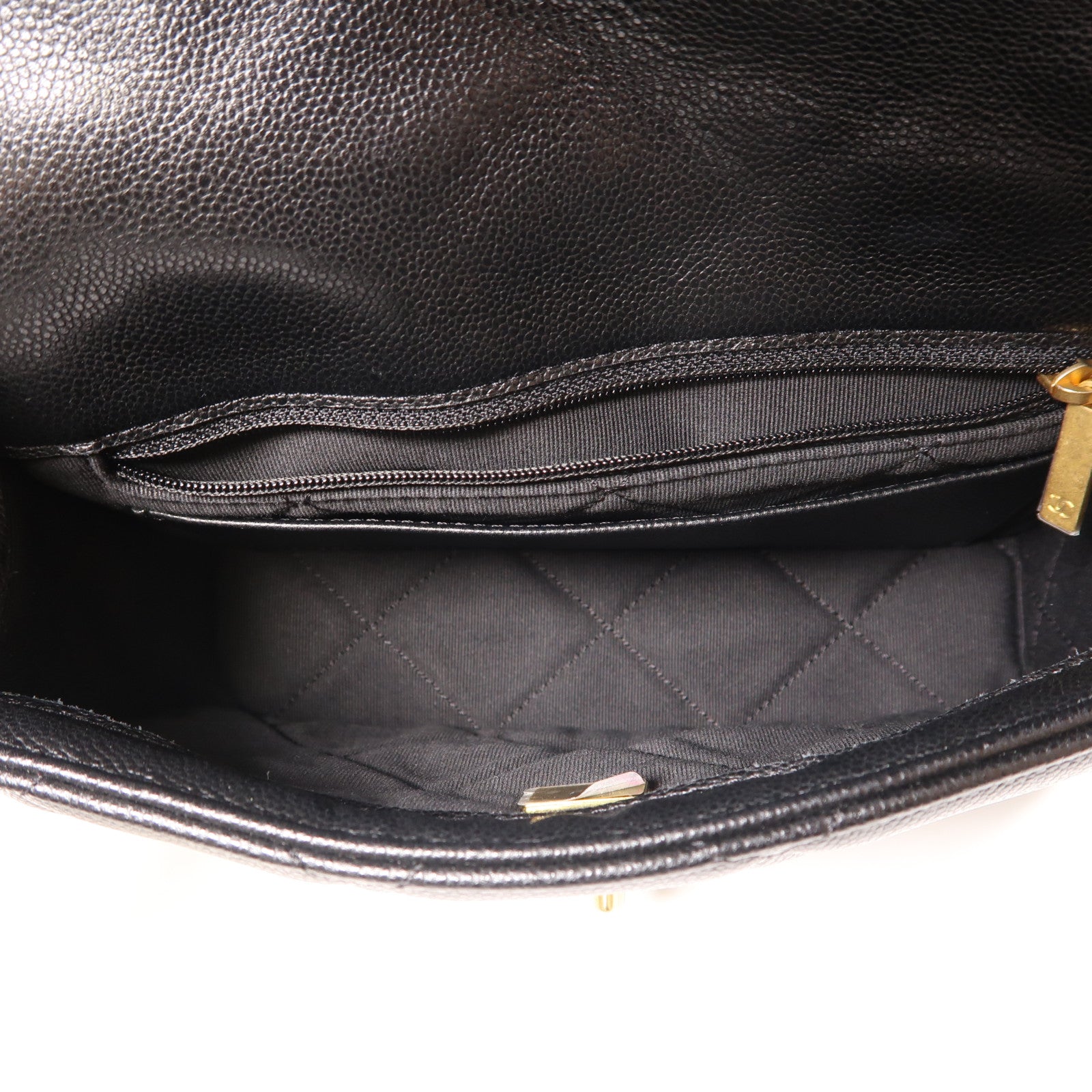 CHANEL 牛皮皮革Chain Shoulder金扣鏈帶肩背袋