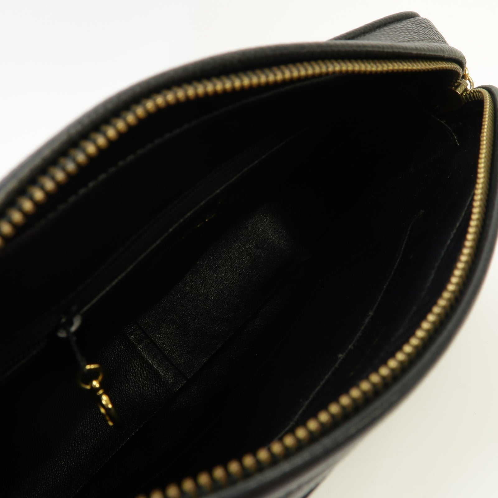 CHANEL 【激減優惠】Caviar皮革Vintage Tassel Camera Bag金扣鏈帶肩背袋黑色