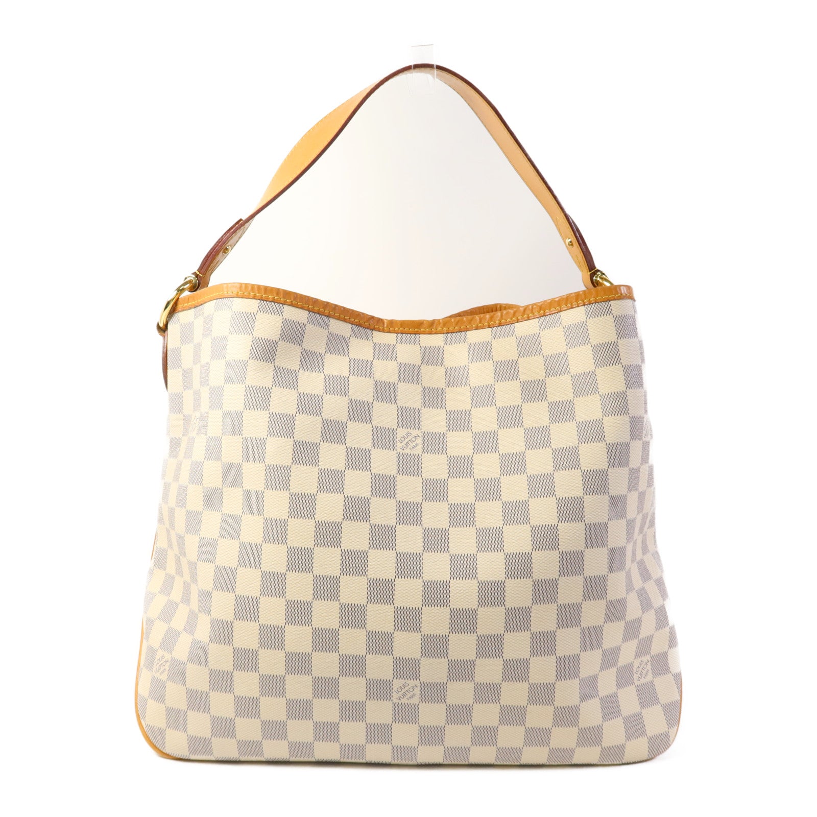 LOUIS VUITTON Damier Azur Delightful MM金扣肩背袋