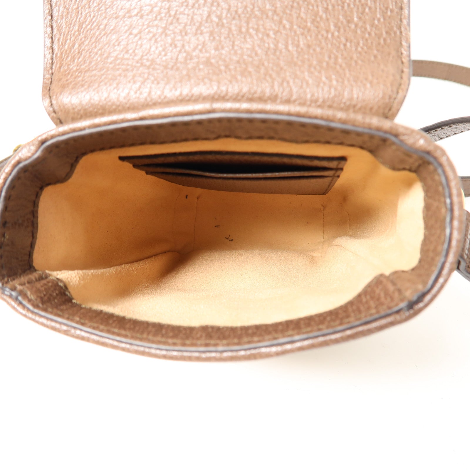 GUCCI 塗層帆布Ophidia Phone Bag金扣肩背袋啡色