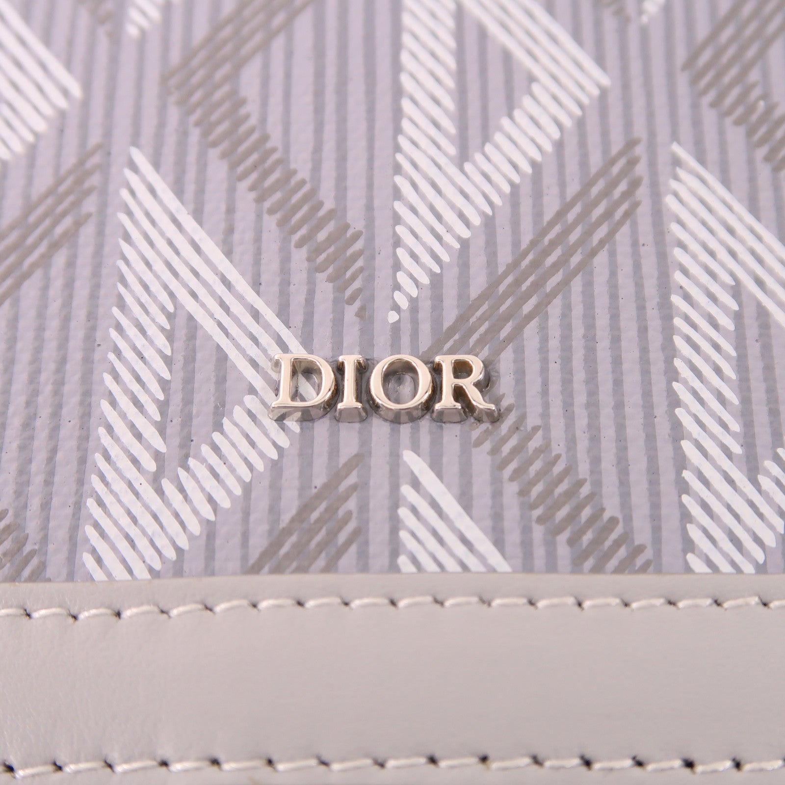 Dior CD SHW Hit The Road Clutch Bag Coated Canvas Grey