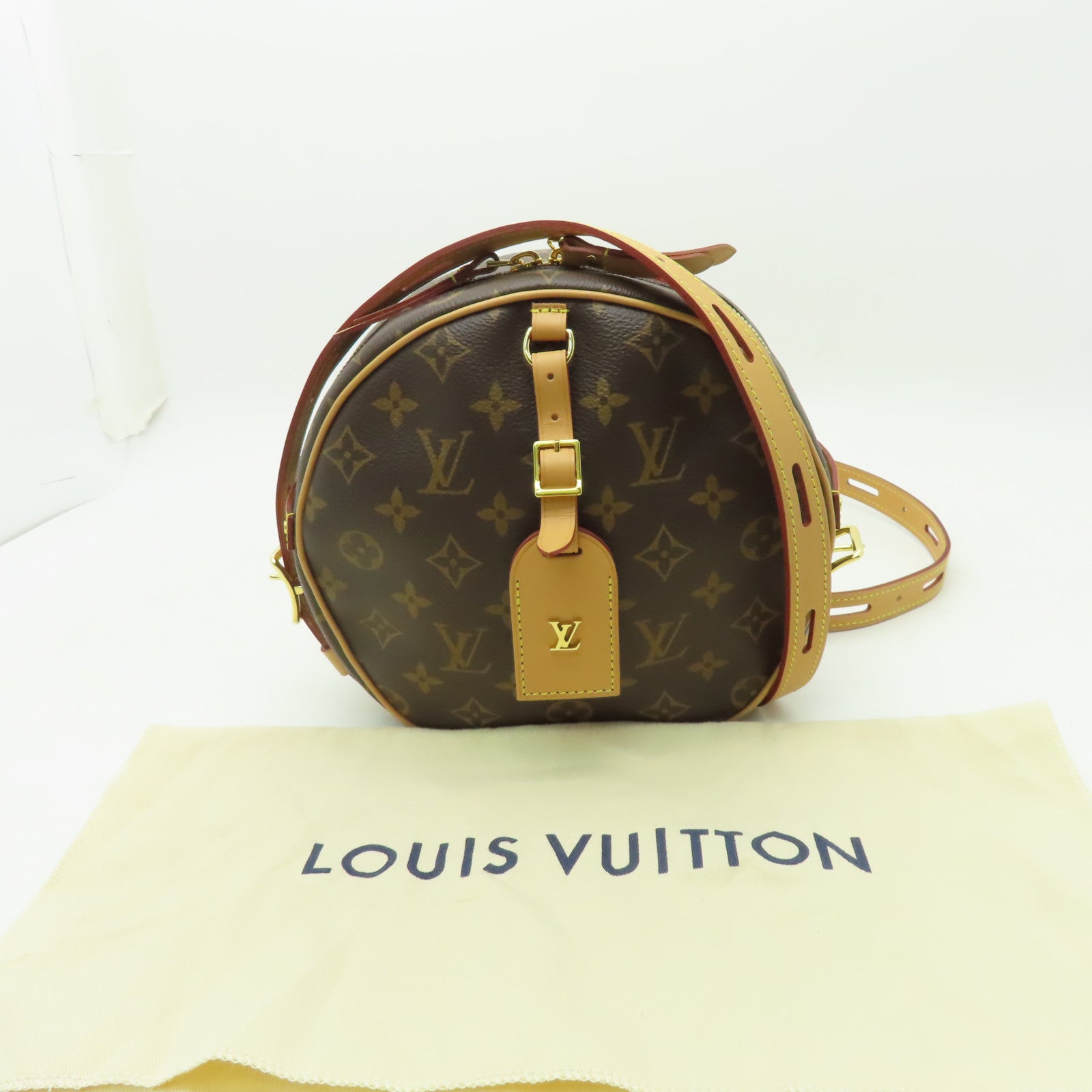 LOUIS VUITTON 【激減優惠】Monogram Boite Chapeau Souple MM金扣肩背袋啡色