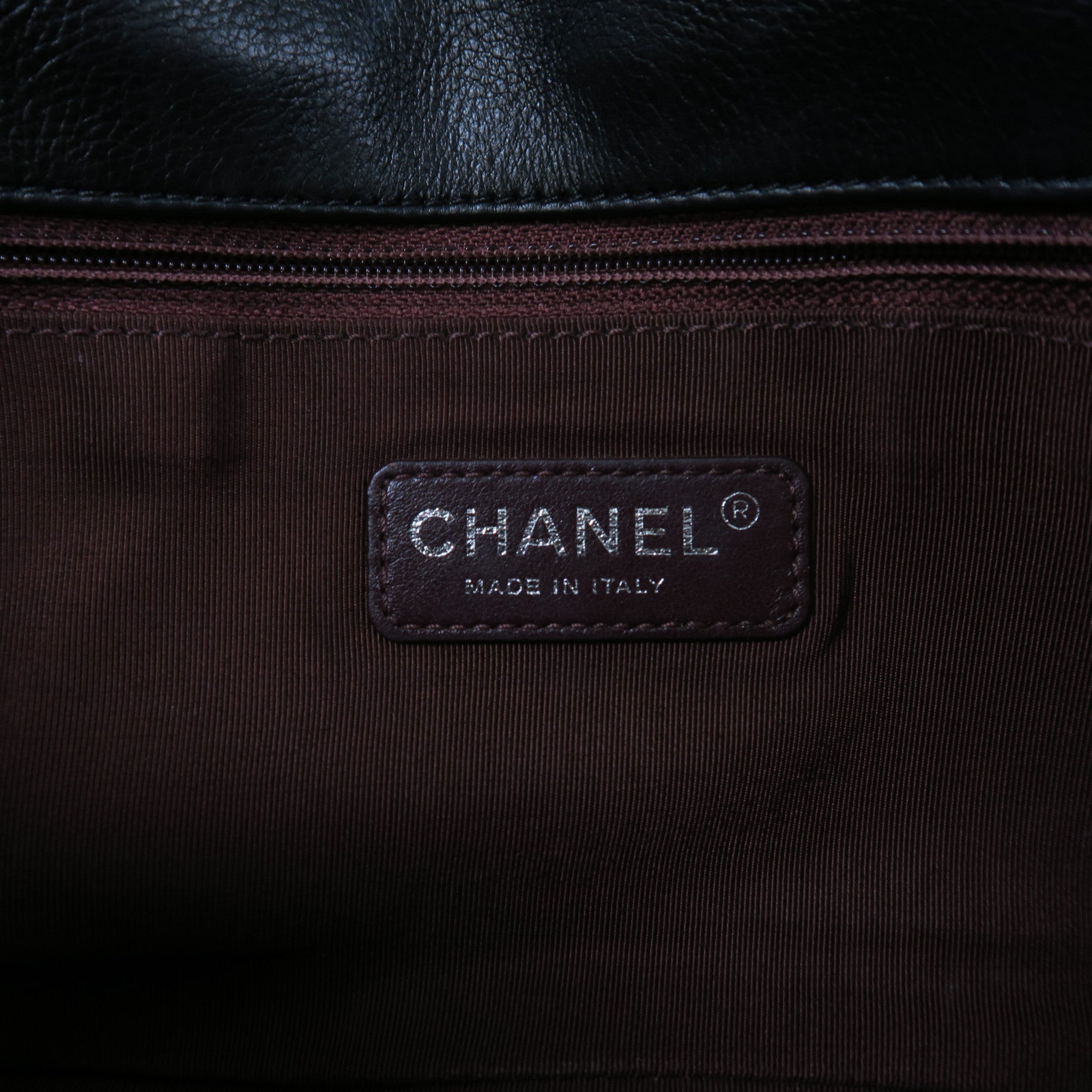 CHANEL 牛皮皮革Shoulder Bag鏈帶肩背袋黑色