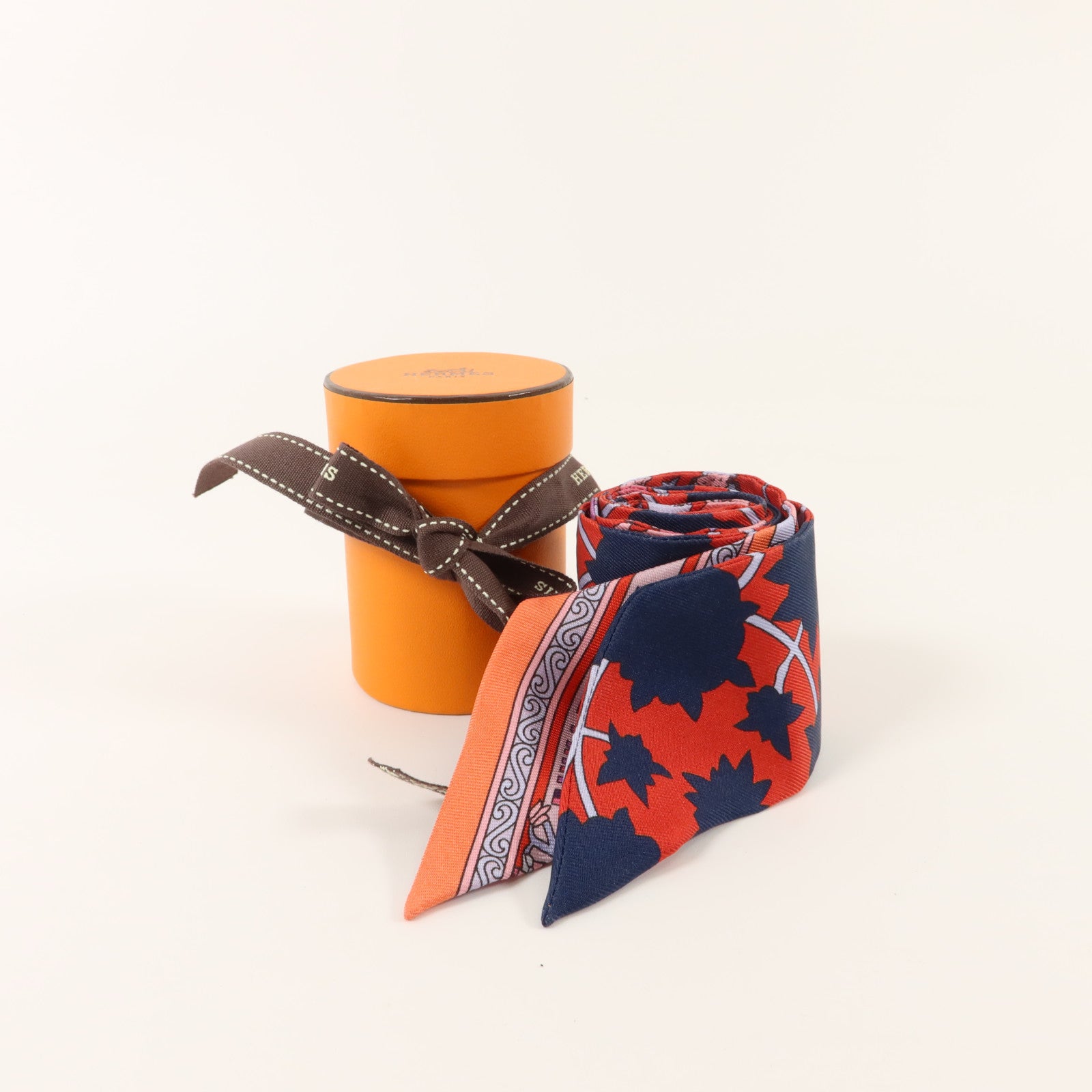 HERMES 絲質Twilly絲巾
