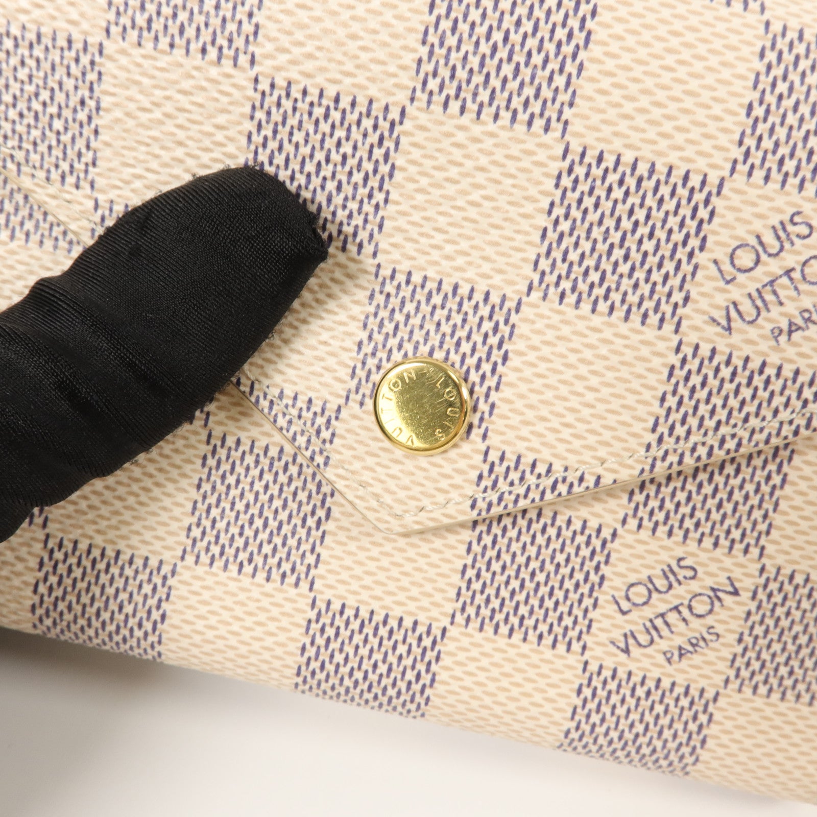 LOUIS VUITTON Damier Azur Victorine Wallet錢包
