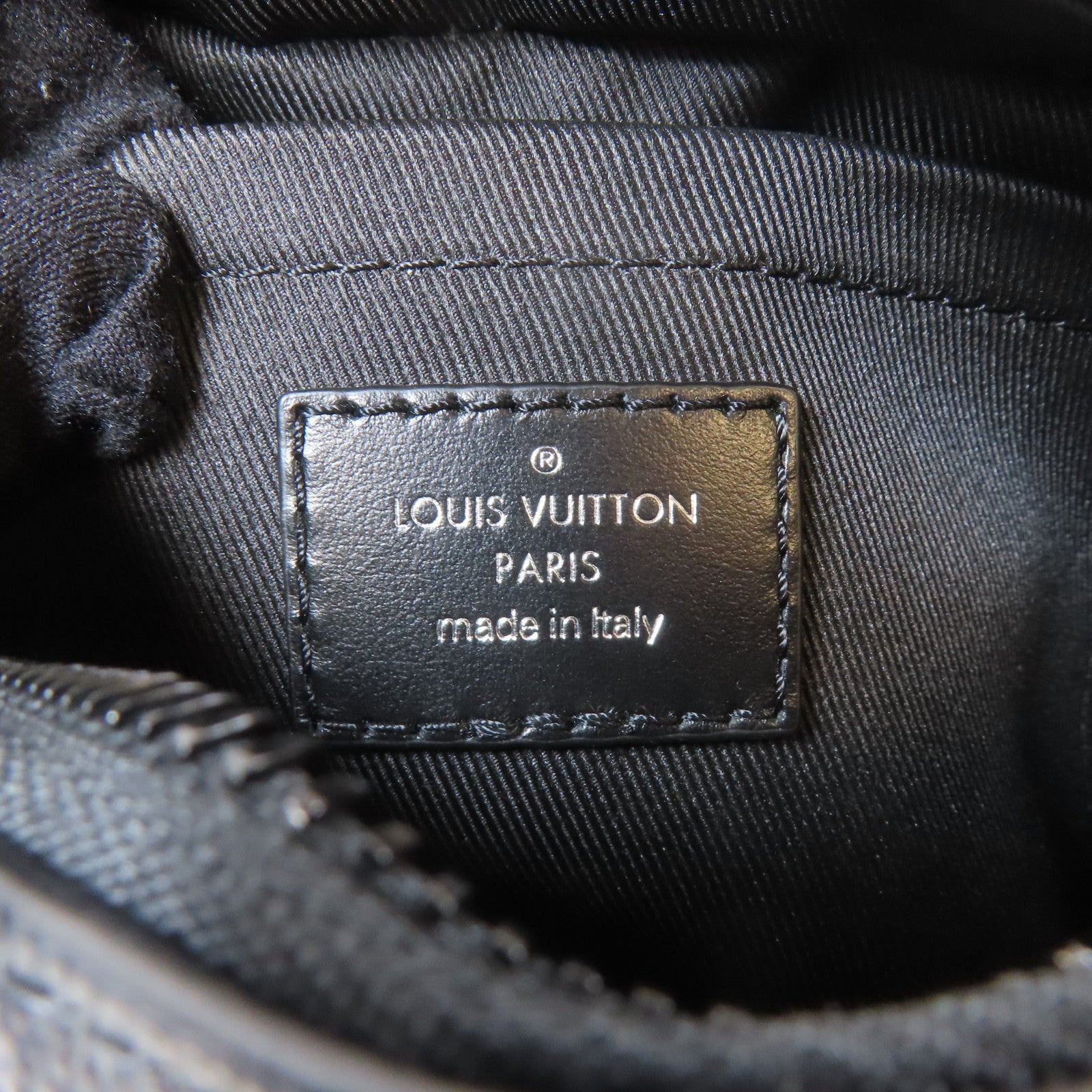 LOUIS VUITTON Monogram Eclipse Mini Soft Trunk肩背袋黑色
