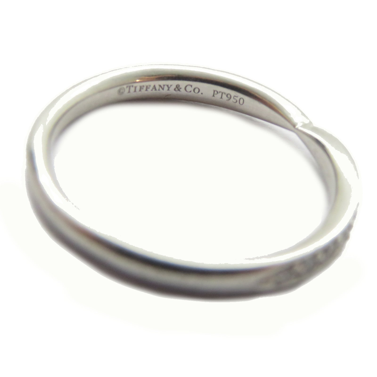 TIFFANY＆CO PT950鉑金Harmony Diamond Ring鑽石戒指US#5.5
