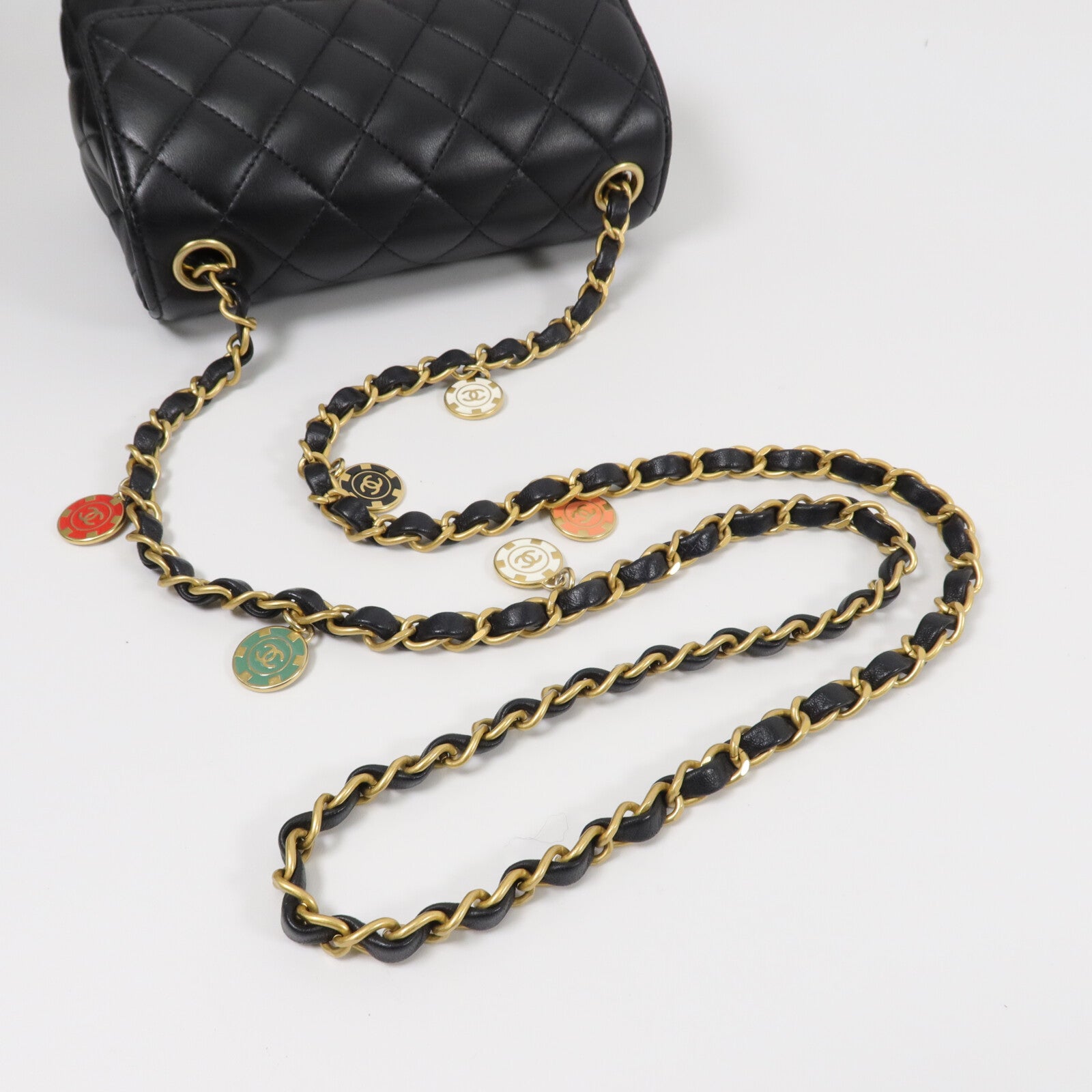 CHANEL 羊皮皮革Chain Shoulder鏈帶肩背袋