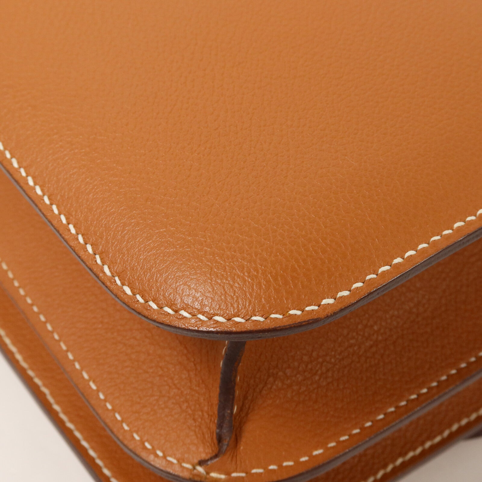 HERMES Evercolor皮革Constance 24肩背袋Gold