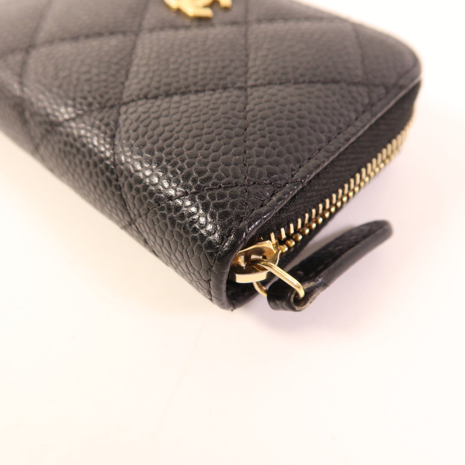 CHANEL 牛皮皮革Card/Coin Purse金扣零錢包/卡片套