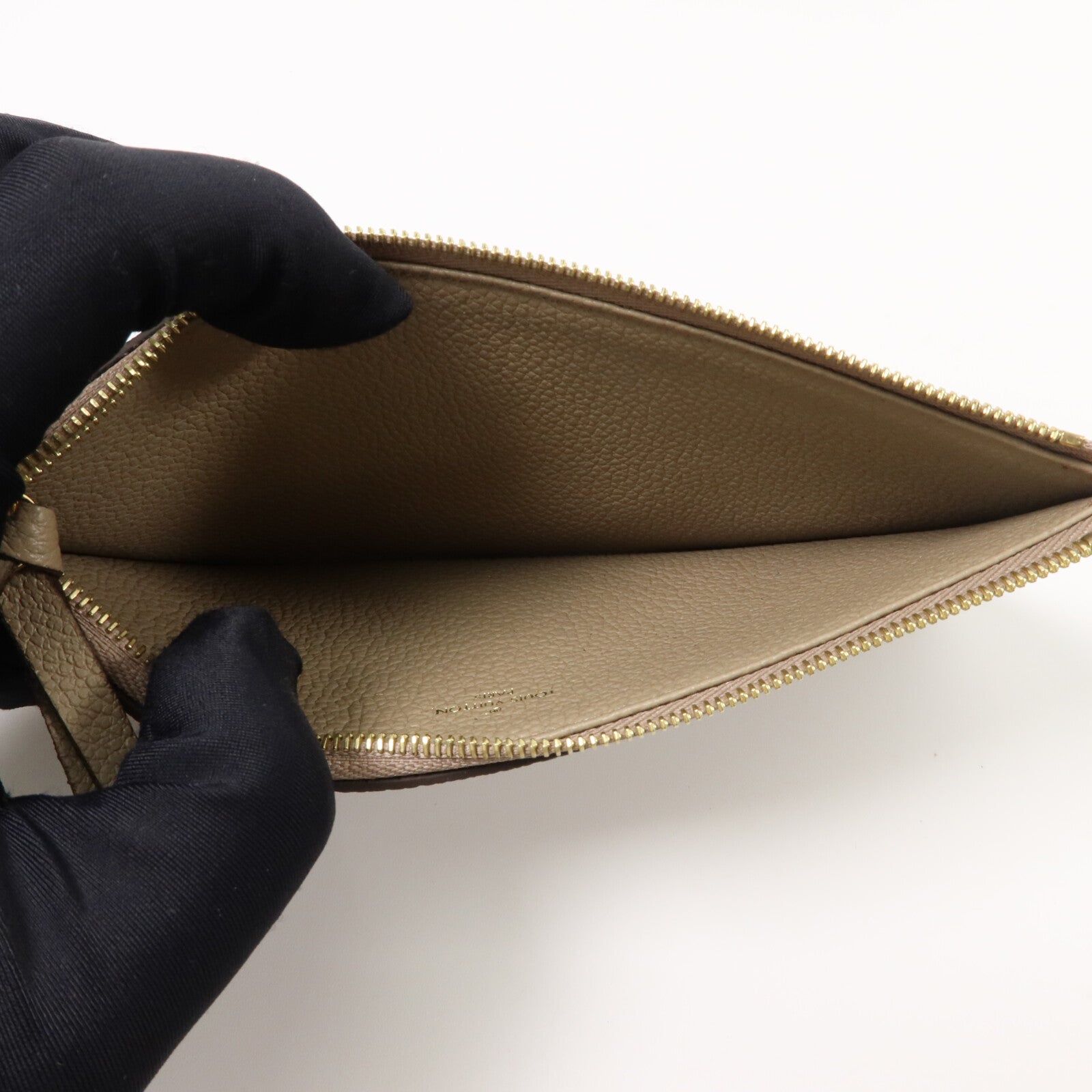 LOUIS VUITTON Monogram Empreinte Felicie Pochette金扣鏈帶肩背袋