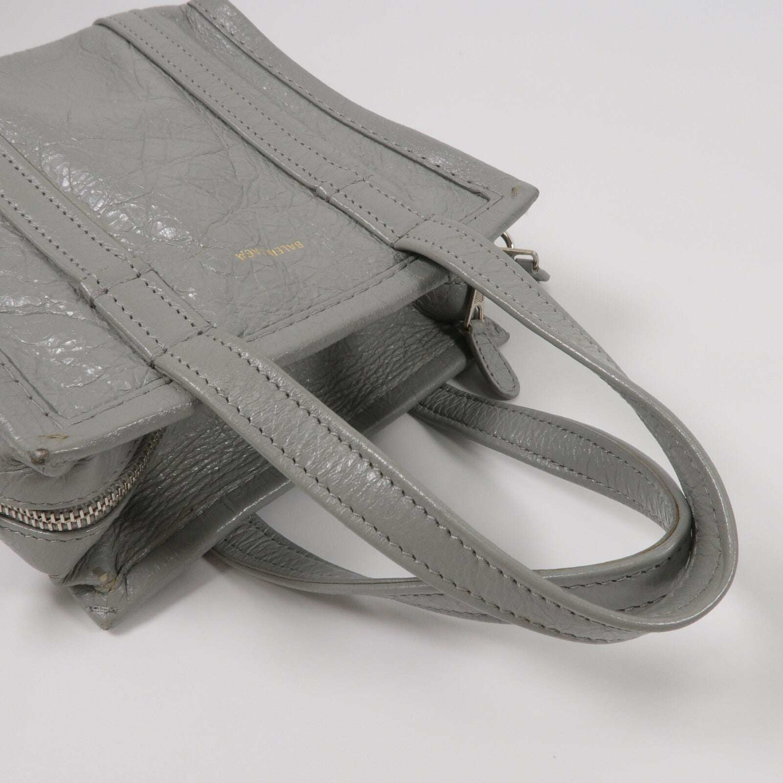 BALENCIAGA 牛皮皮革Bazaar Shopper XXS手挽肩背兩用袋