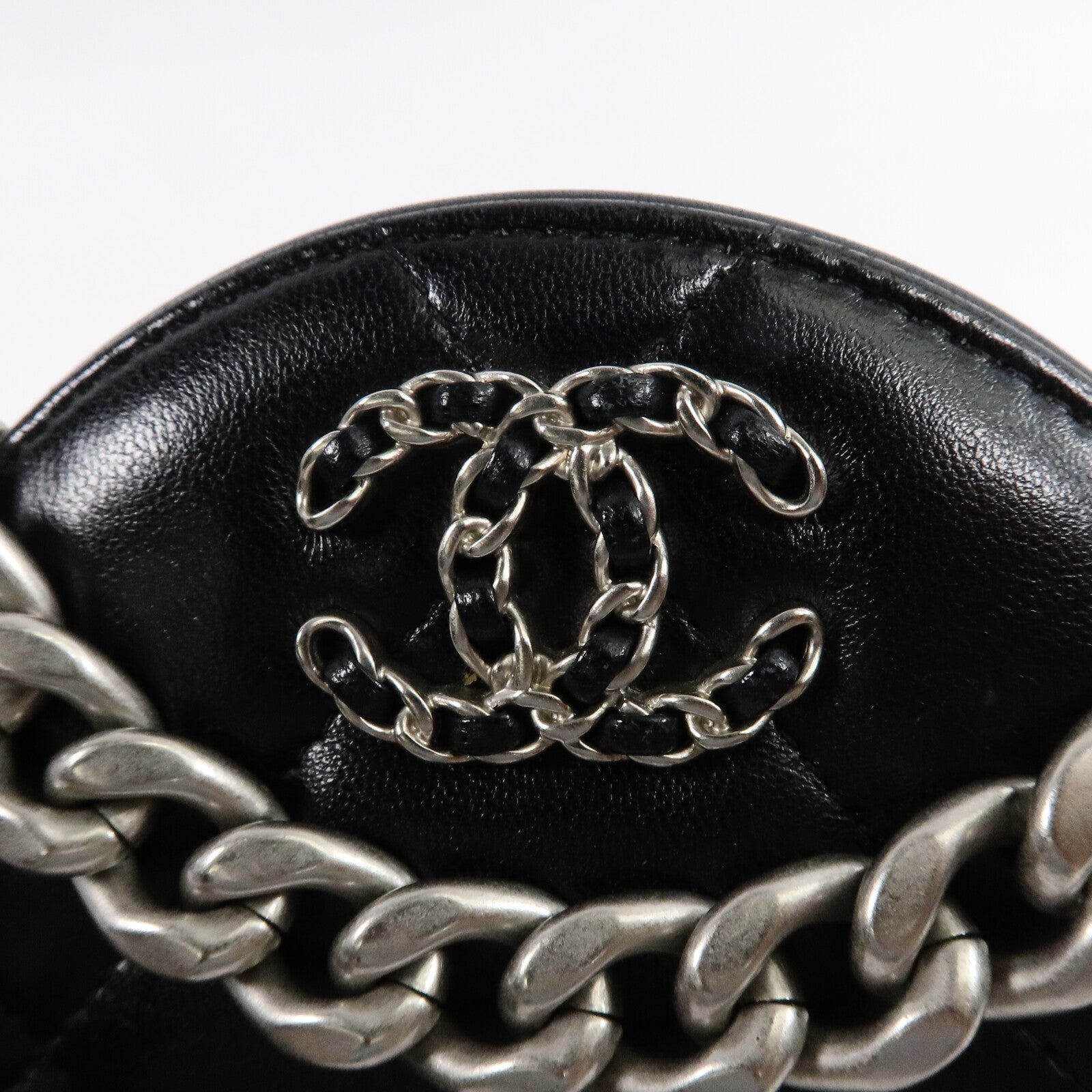 CHANEL 羊皮皮革Chanel 19 Round Chain肩背袋