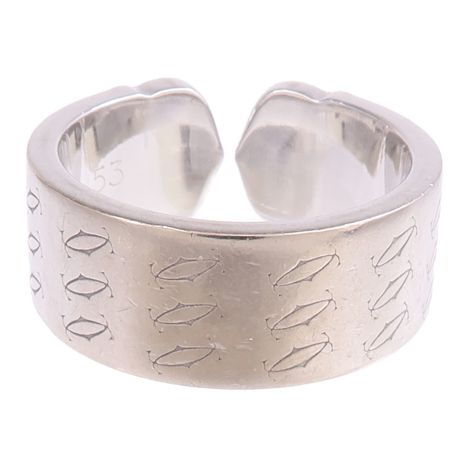 CARTIER 18K白金C2 Ring戒指Cartier#53/US#6.5