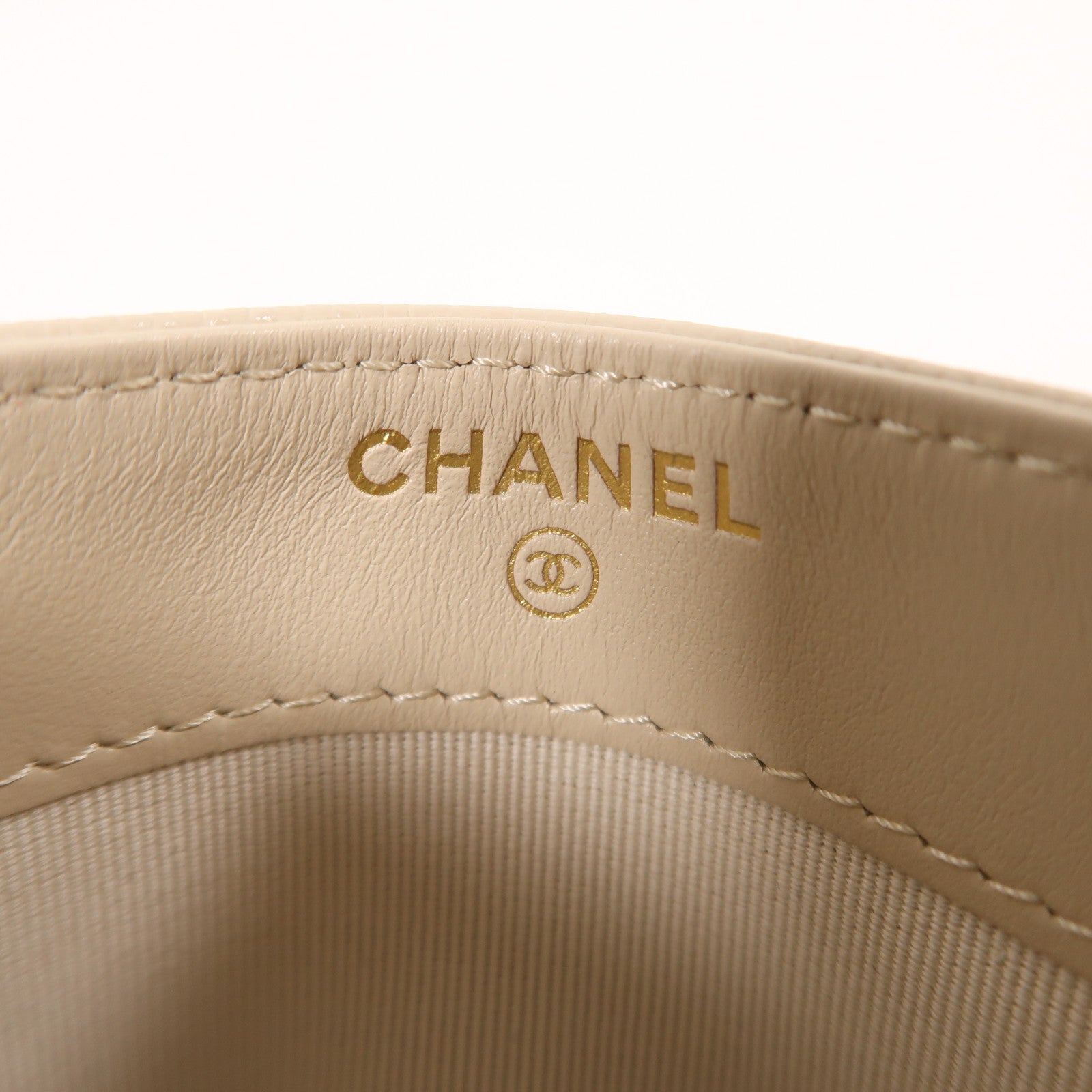 CHANEL 牛皮皮革Card Case金扣卡片套