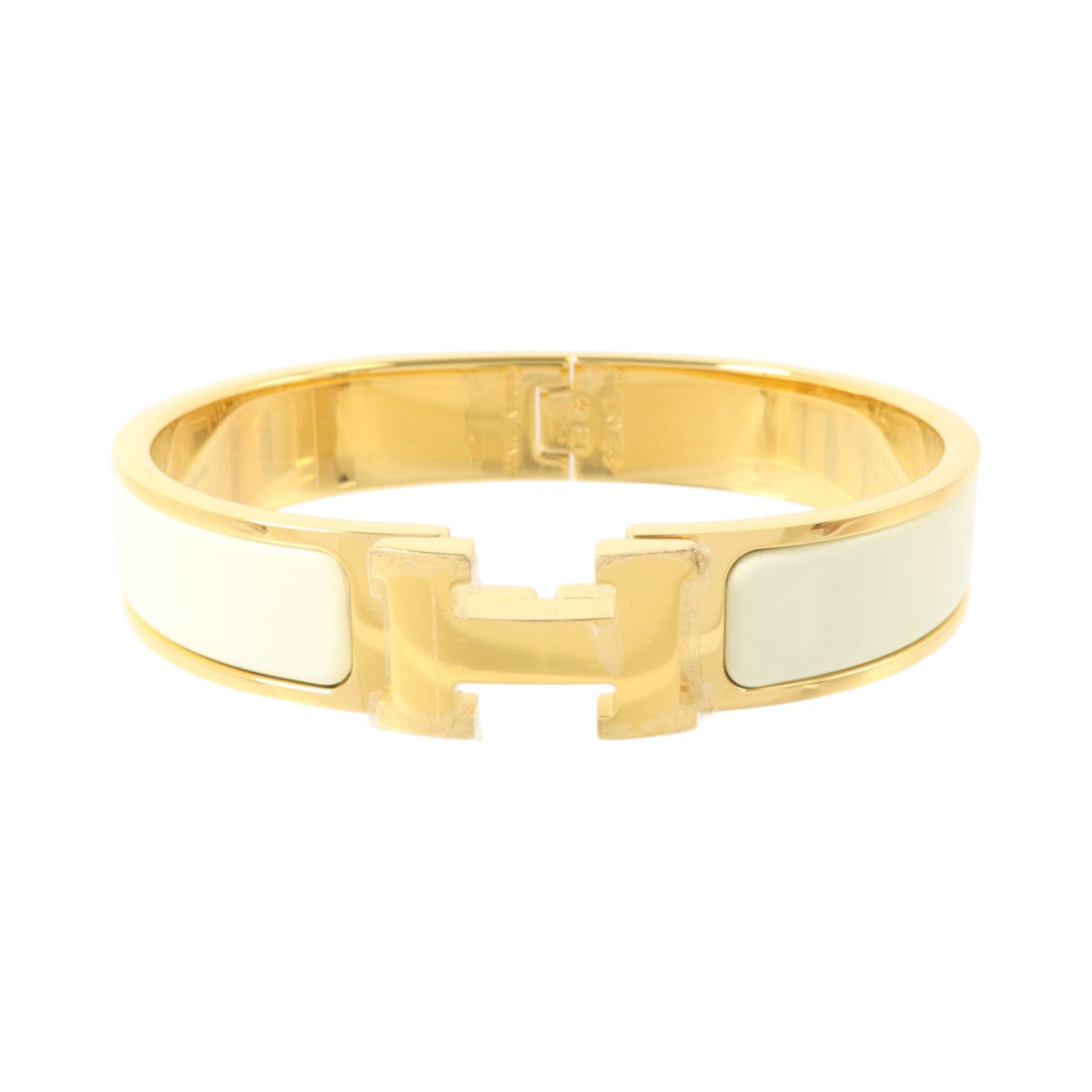 HERMES 金屬/琺瑯Clic H Bracelet金扣手鏈