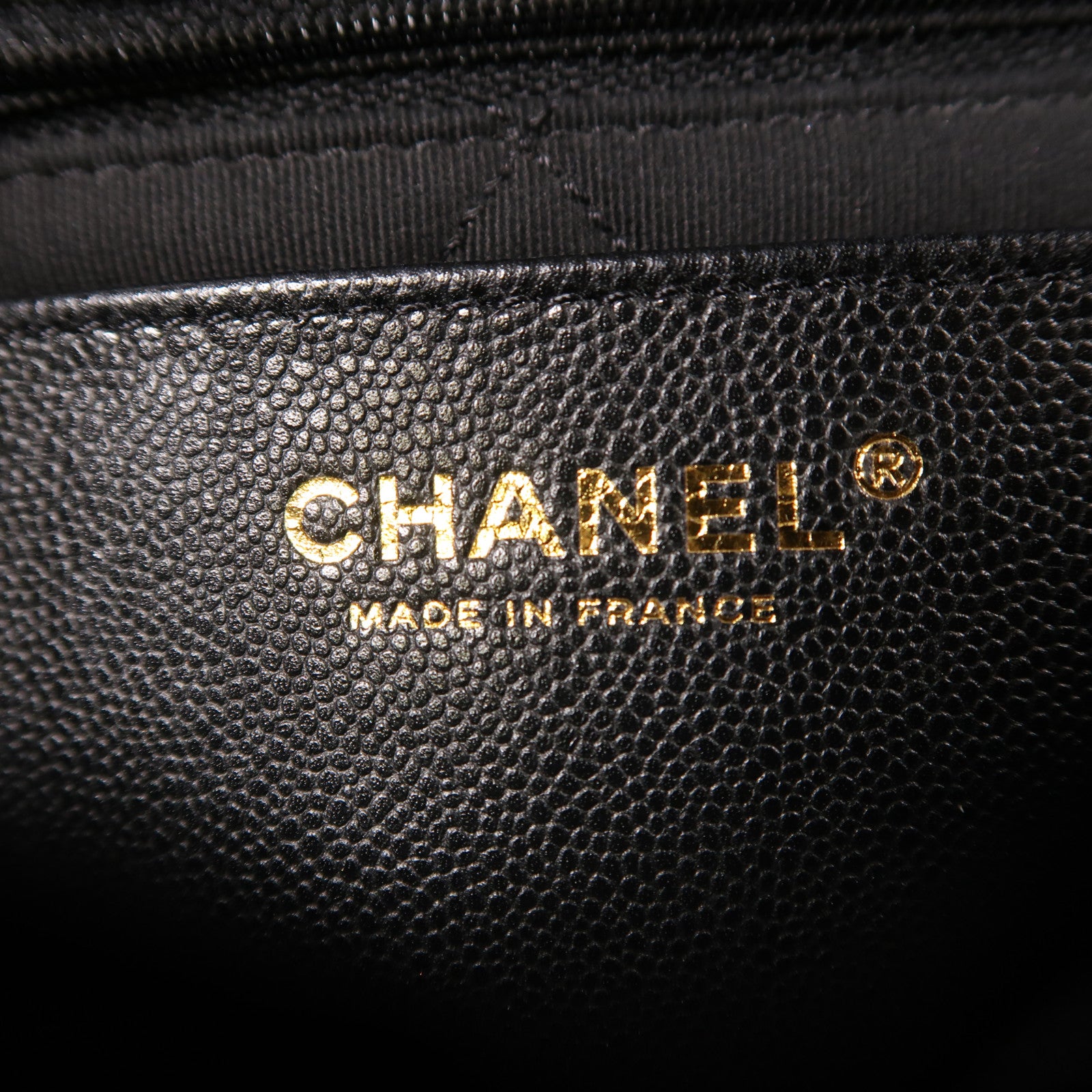 CHANEL 牛皮皮革Chain Shoulder金扣鏈帶肩背袋