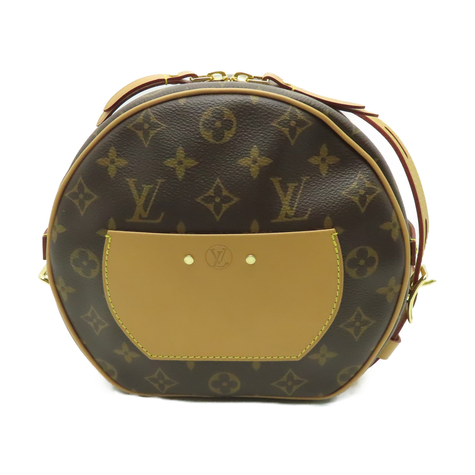 LOUIS VUITTON 【激減優惠】Monogram Boite Chapeau Souple MM金扣肩背袋啡色