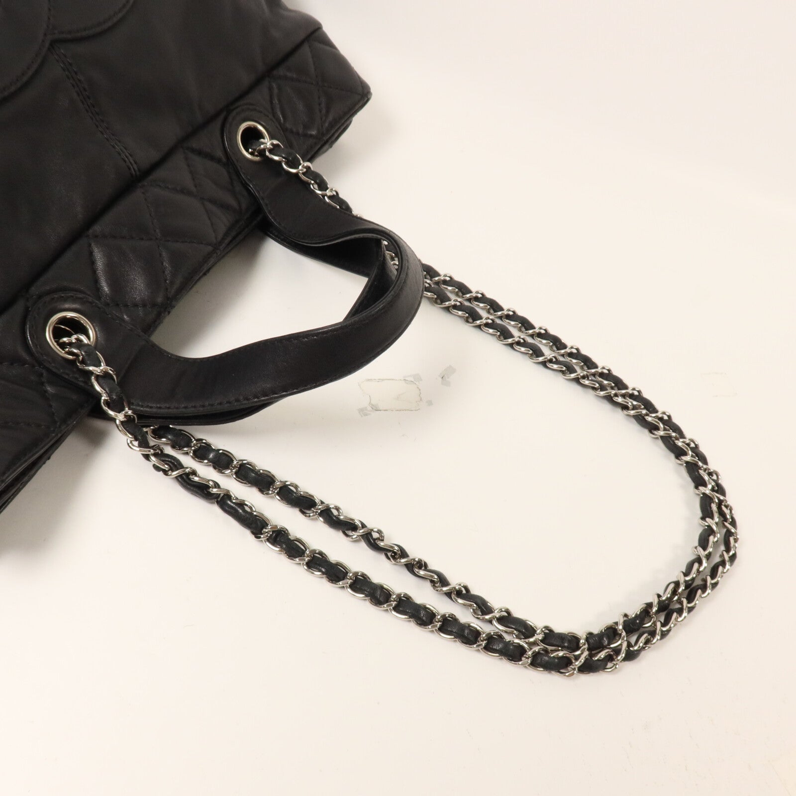 CHANEL 羊皮皮革Chain Shoulder鏈帶手挽肩背兩用袋