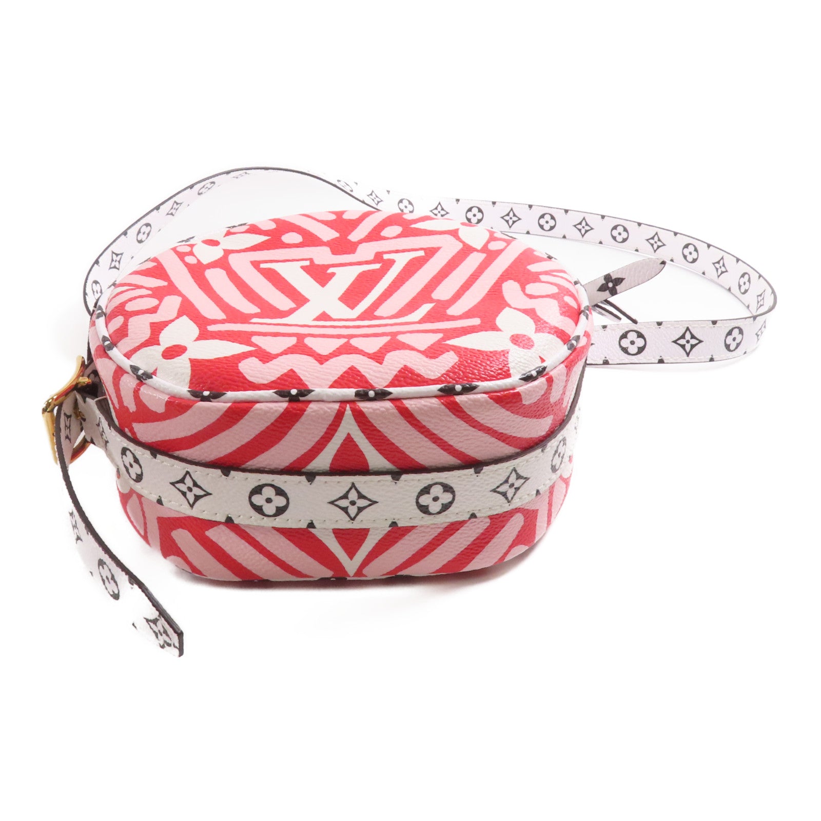 LOUIS VUITTON Monogram Giant Crafty Boite Chapoe Soupe金扣肩背袋