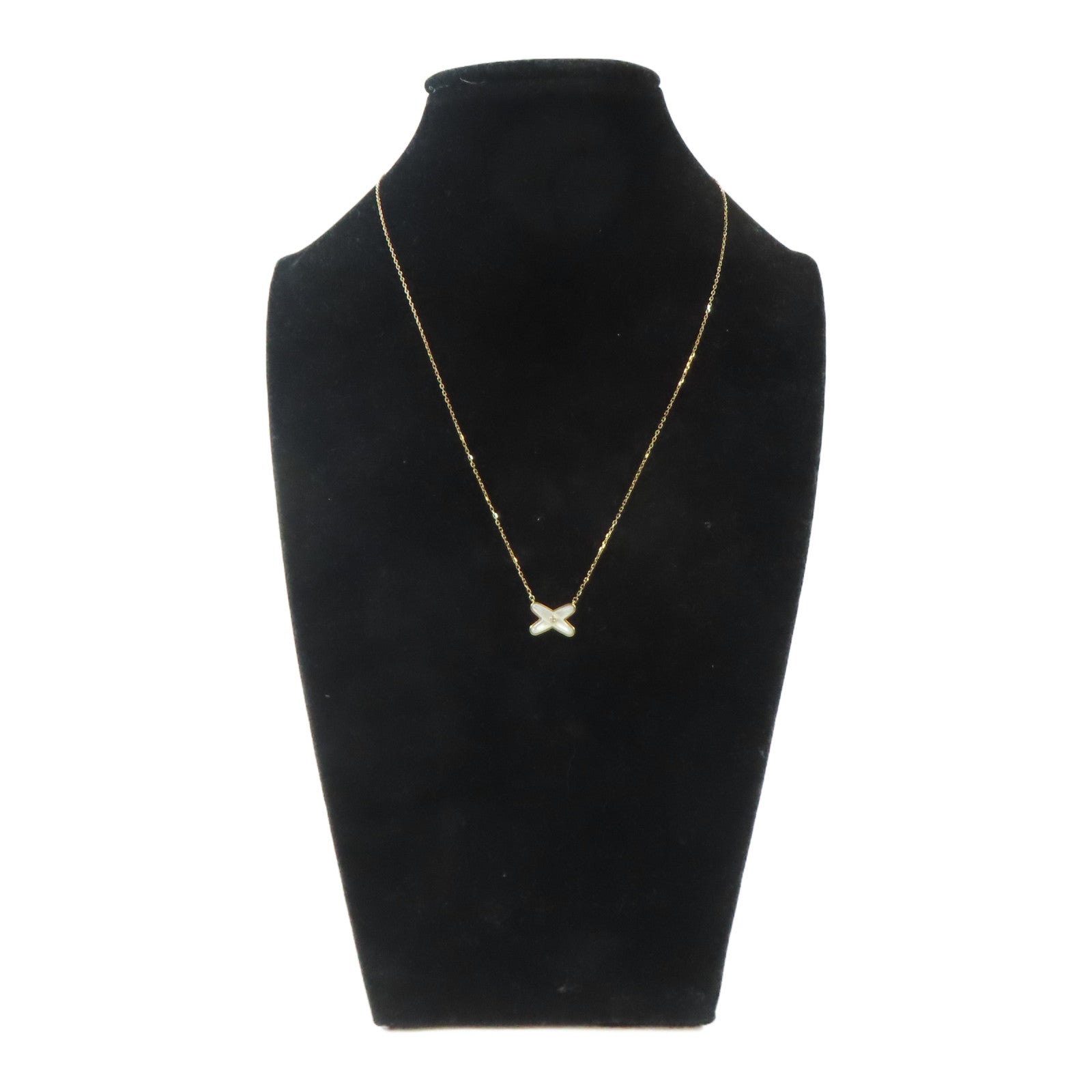 Chaumet 18K玫瑰金Jeux De Liens Necklace項鍊#40cm