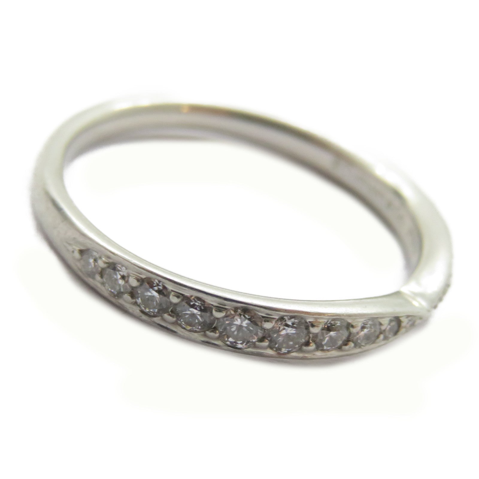 TIFFANY＆CO PT950鉑金Harmony Diamond Ring鑽石戒指US#5.5