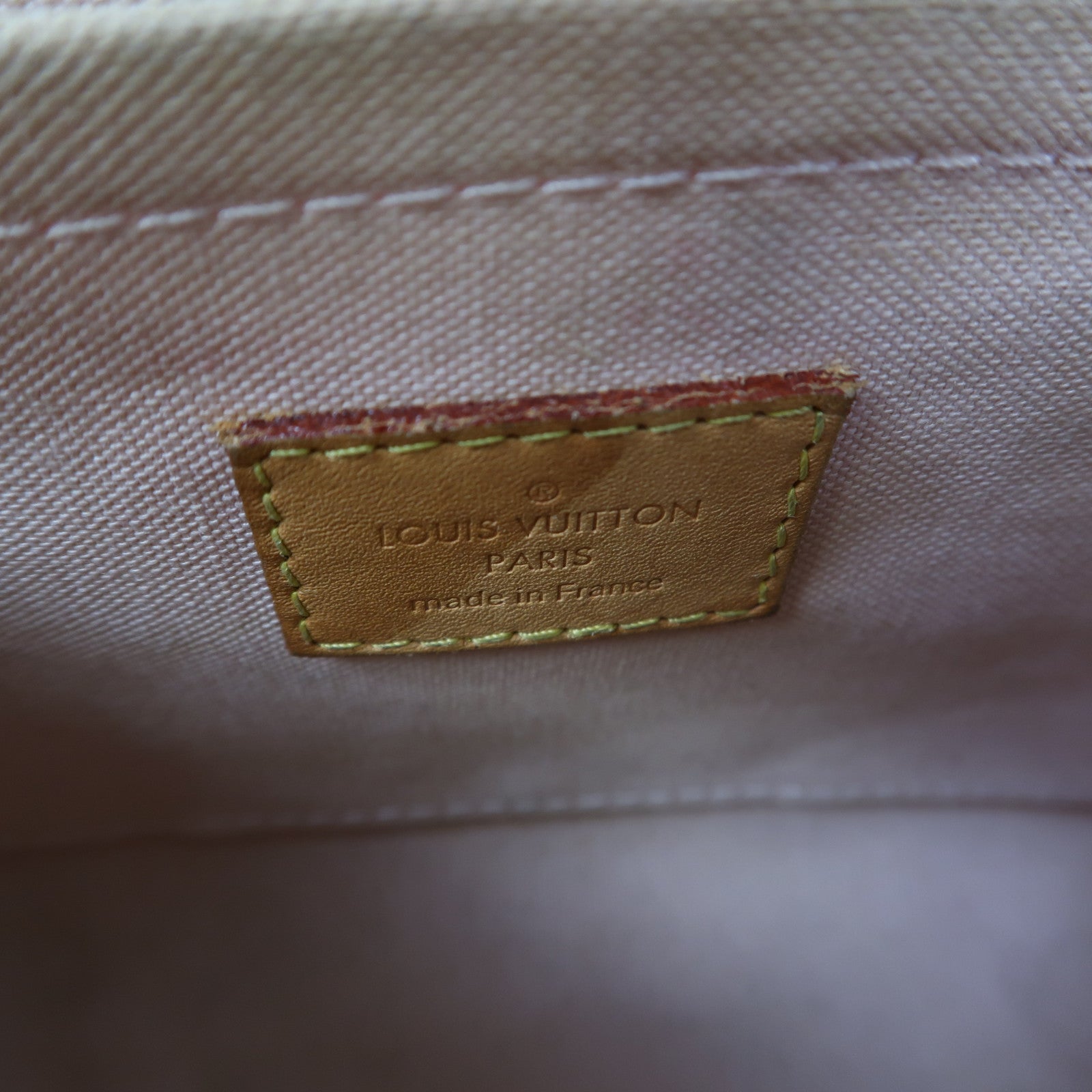 LOUIS VUITTON Damier Azur Croisette金扣手挽肩背兩用袋白色