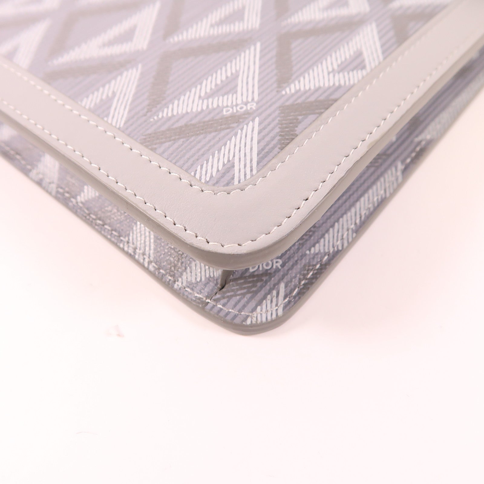 Dior 塗層帆布Hit The Road銀扣手拿包