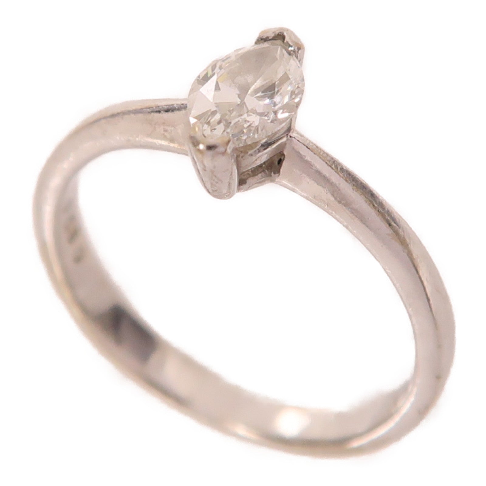 JEWELRY 18K白金Diamond1.9g 0.30ct鑽石戒指US#4