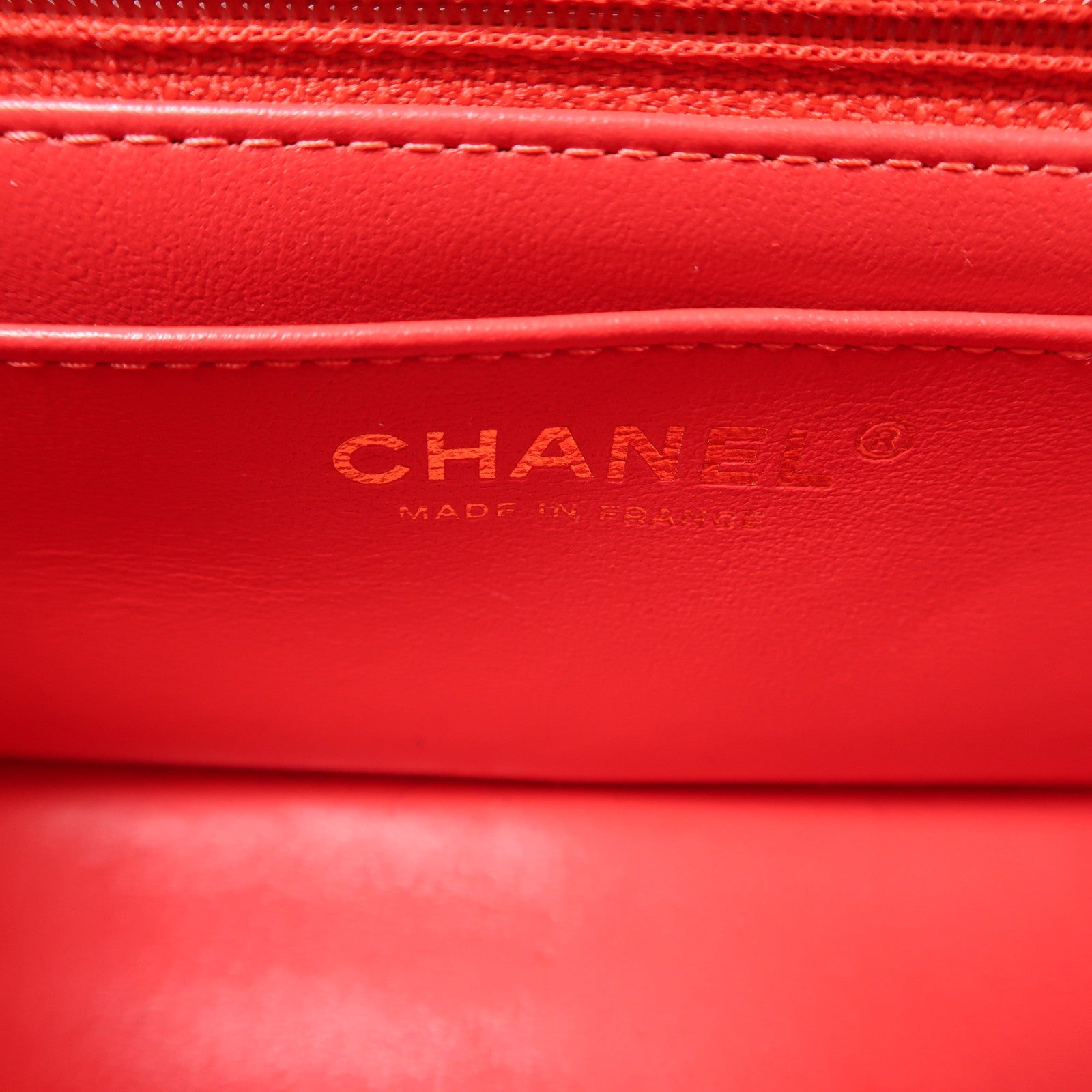 CHANEL 羊毛/粗花呢Mini Flap Bag金扣鏈帶肩背袋