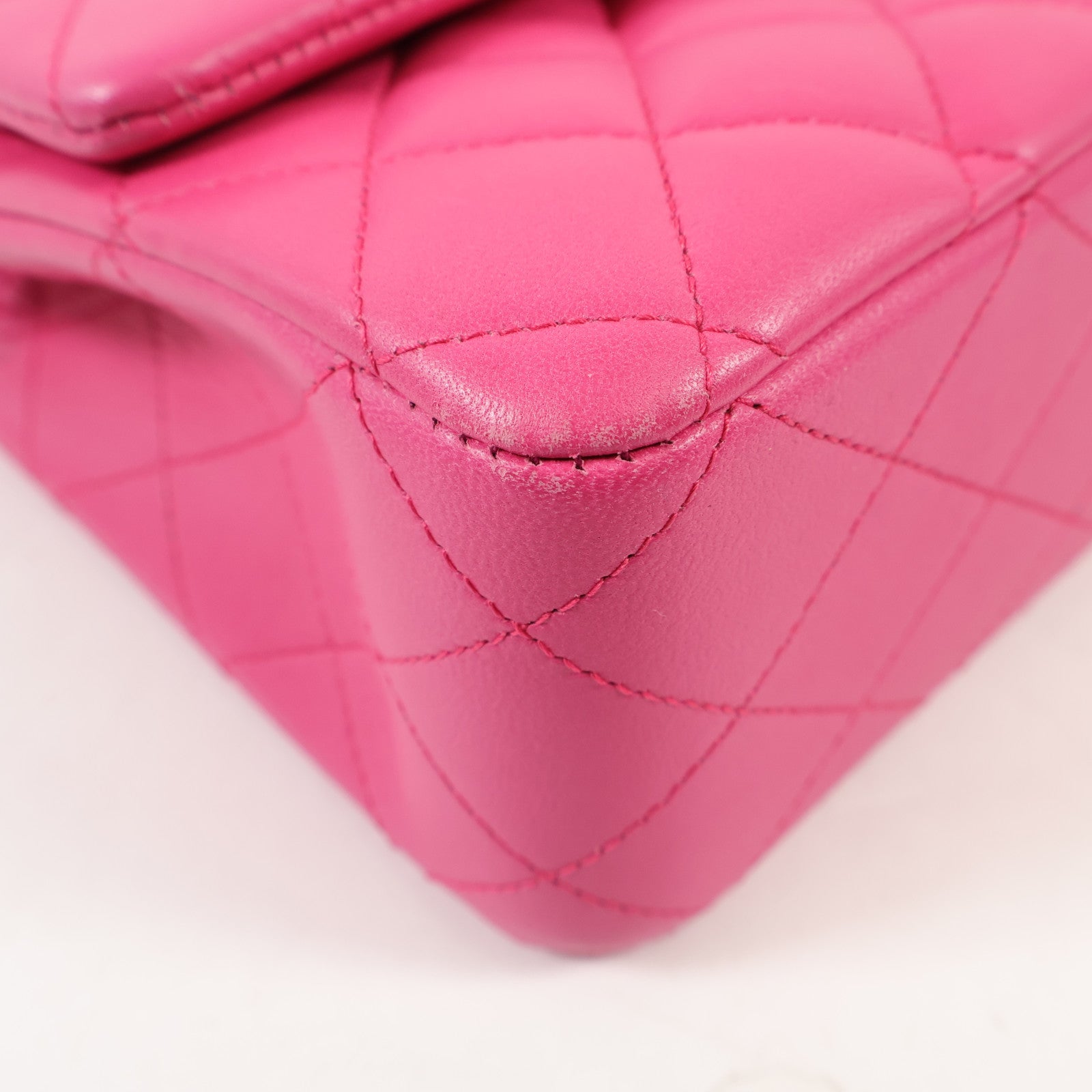 CHANEL 羊皮皮革Classic 25銀扣鏈帶肩背袋