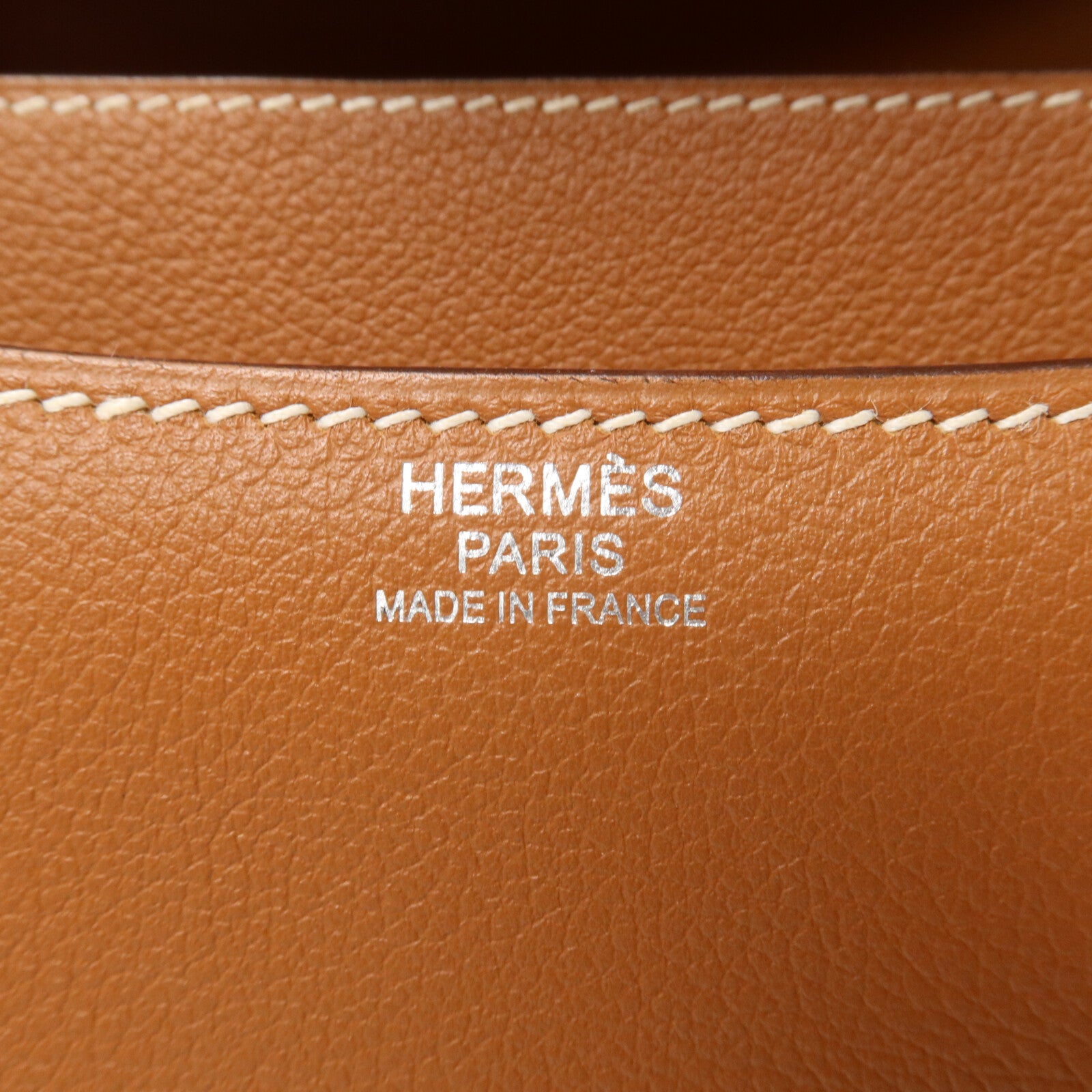 HERMES Evercolor皮革Constance 24肩背袋Gold