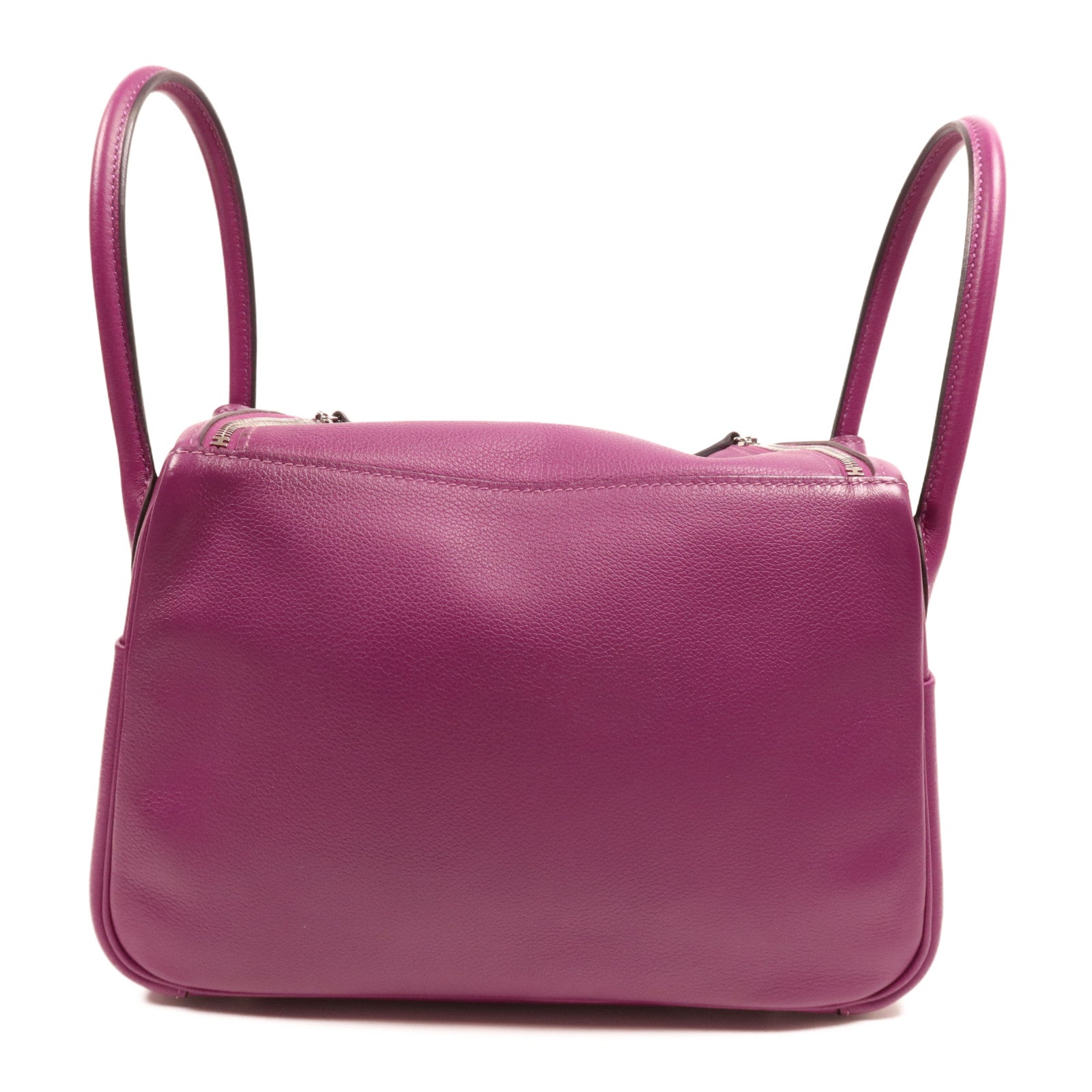 HERMES Evercolor皮革Lindy 26銀扣手挽肩背兩用袋Anemone