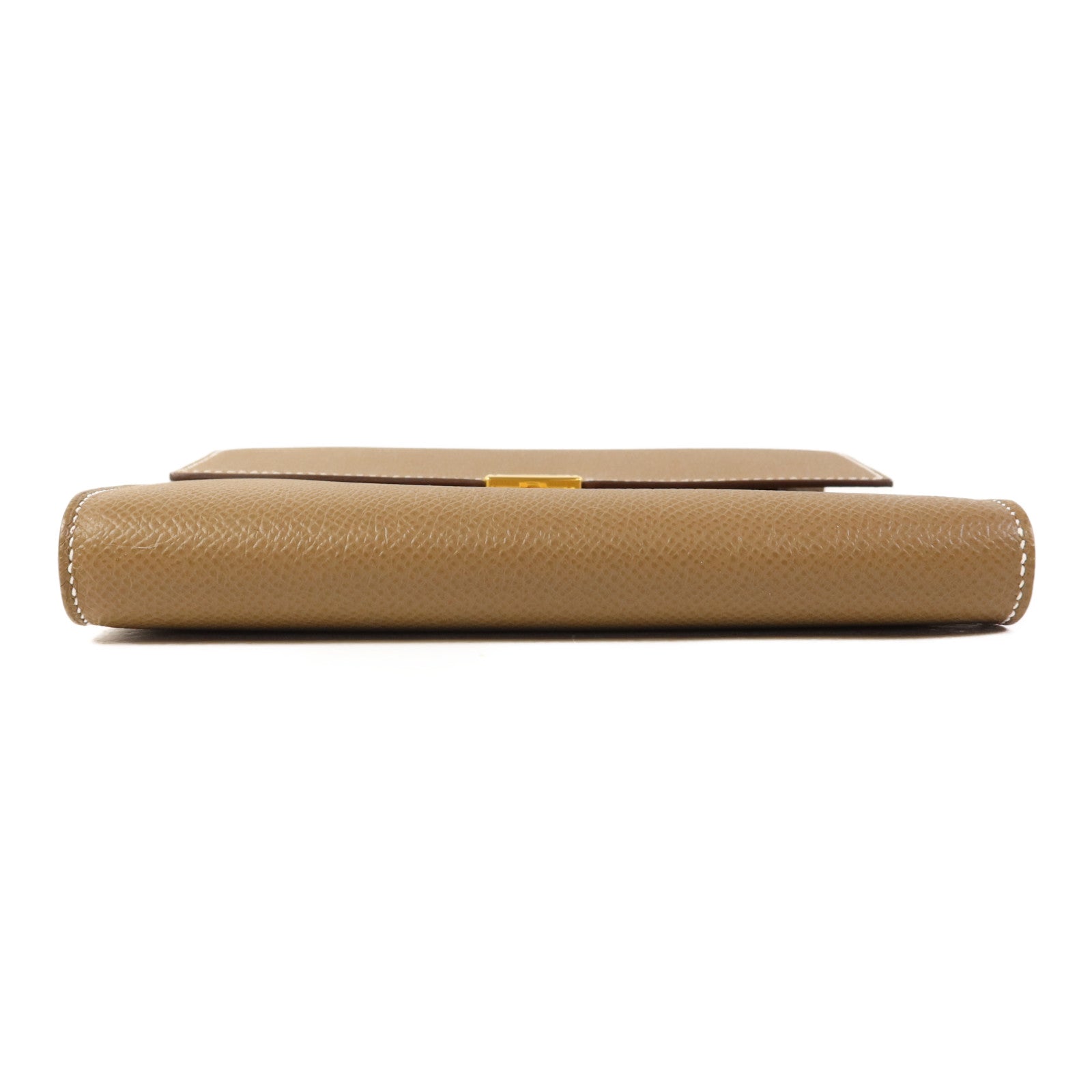 HERMES Epsom皮革Clic 16金扣肩背袋Etoupe