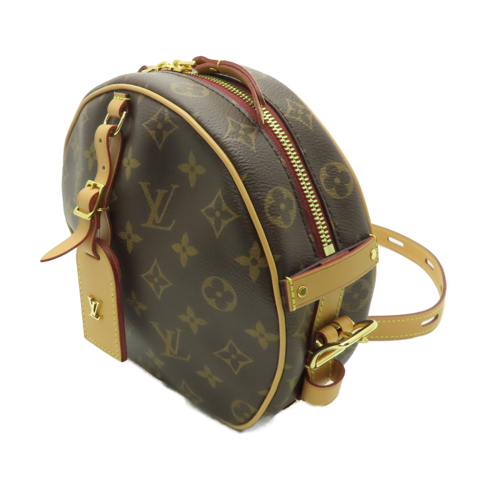 LOUIS VUITTON 【激減優惠】Monogram Boite Chapeau Souple MM金扣肩背袋啡色