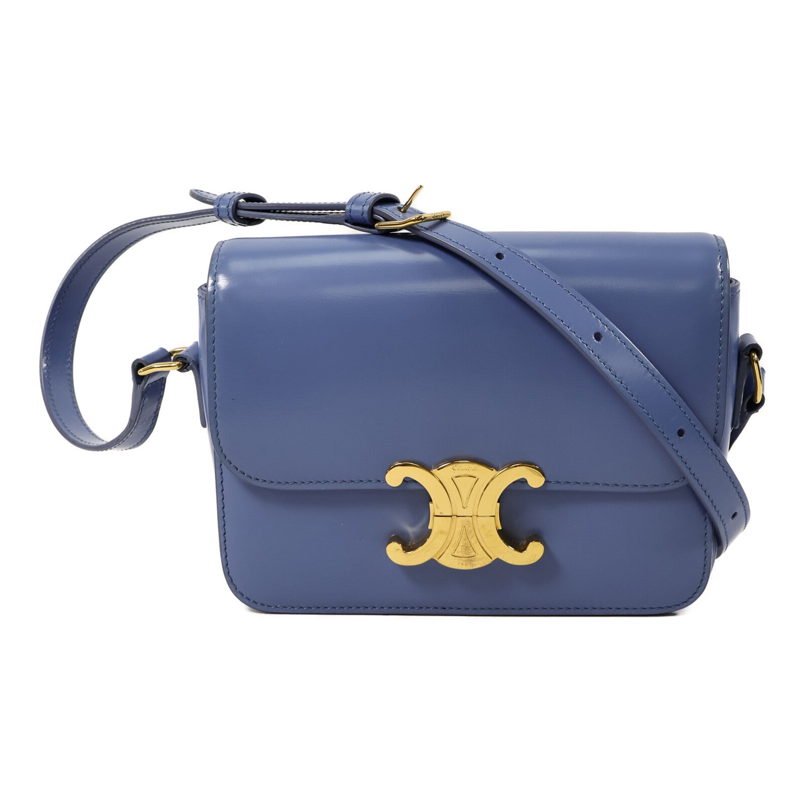 CELINE 牛皮皮革Teen Triomphe肩背袋