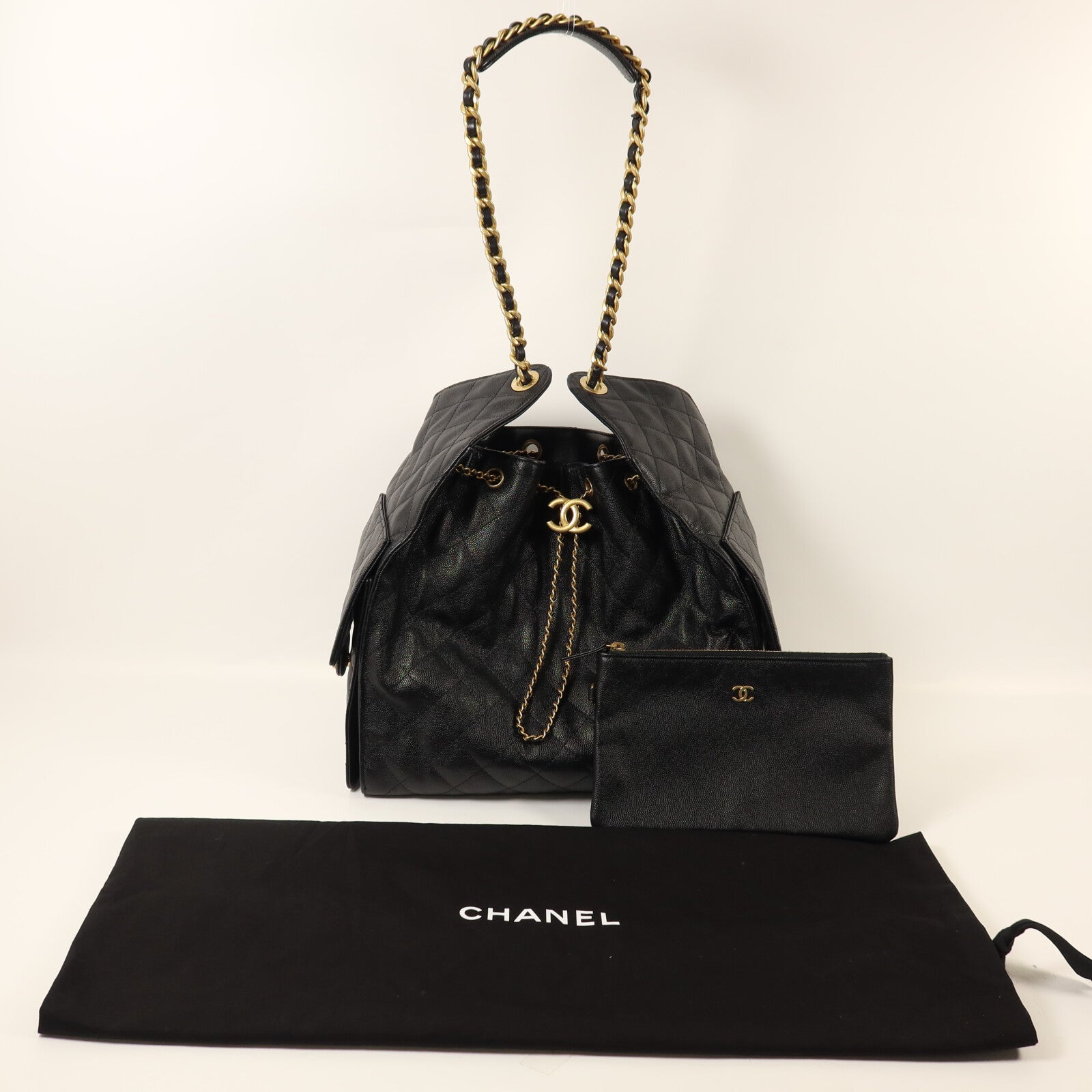 CHANEL 牛皮皮革25 Medium Hand Bag鏈帶手挽袋