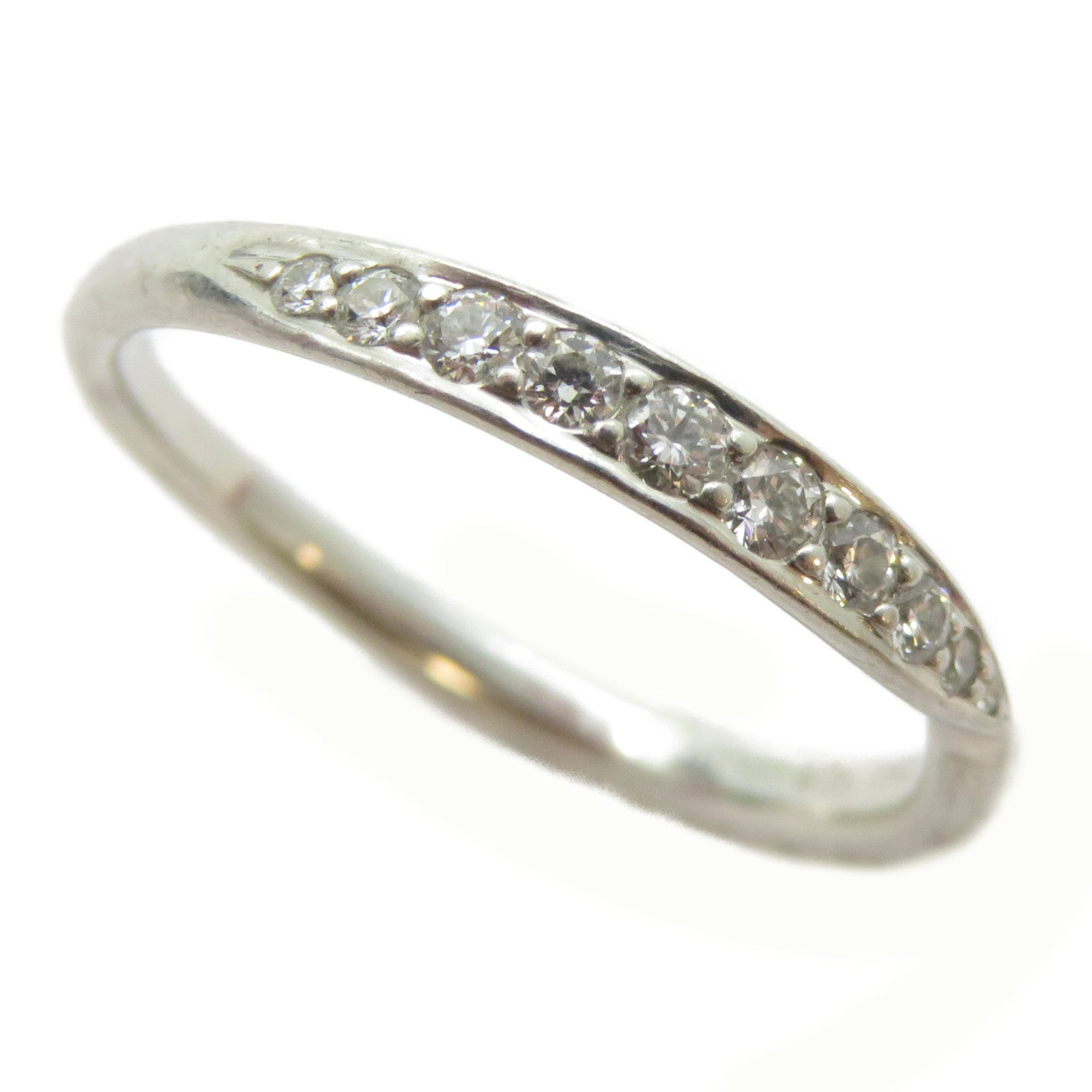 TIFFANY＆CO PT950鉑金Harmony Diamond Ring鑽石戒指US#5.5